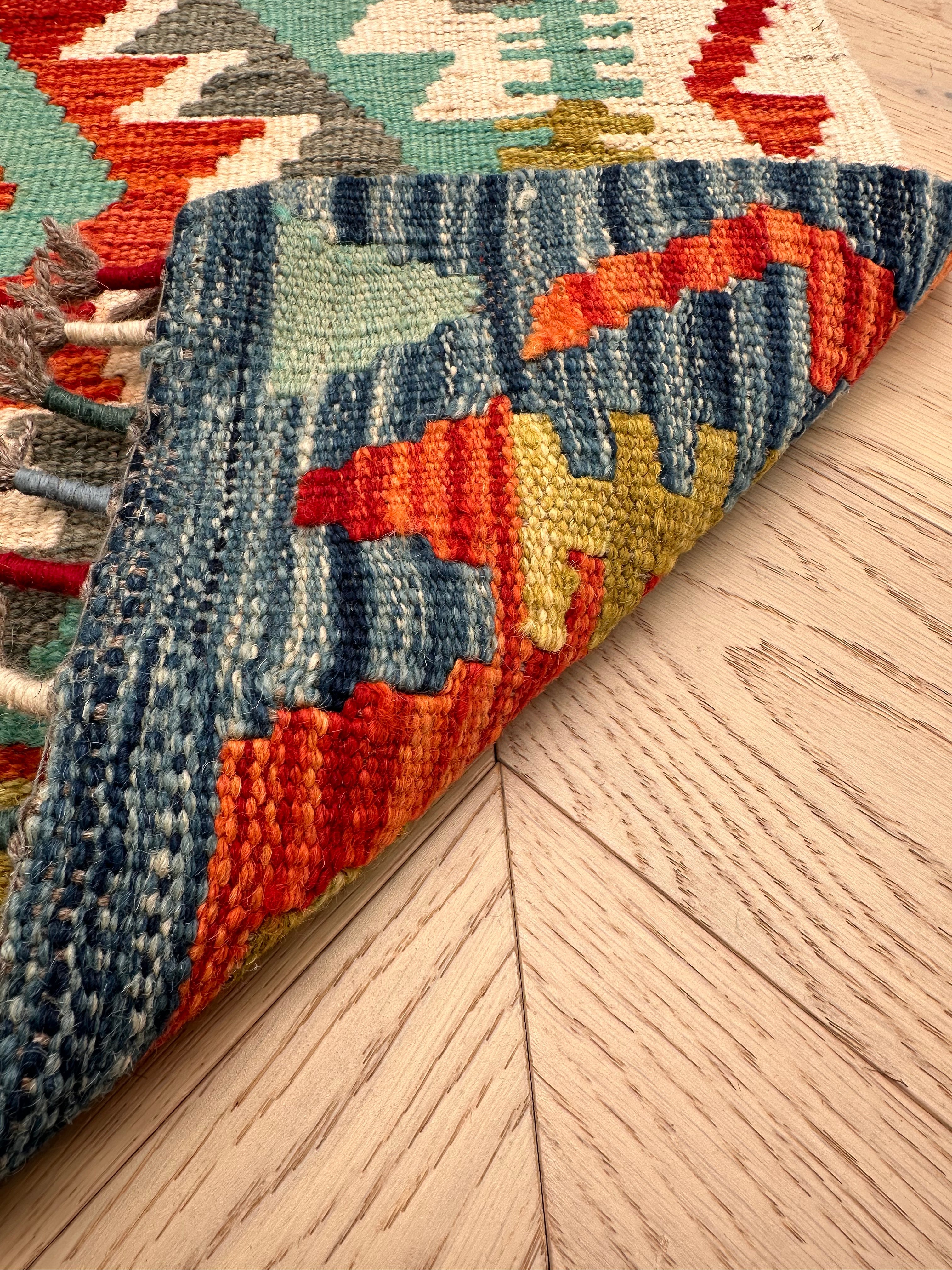 Chobi Afghan Handmade — 2.02 x 0.69