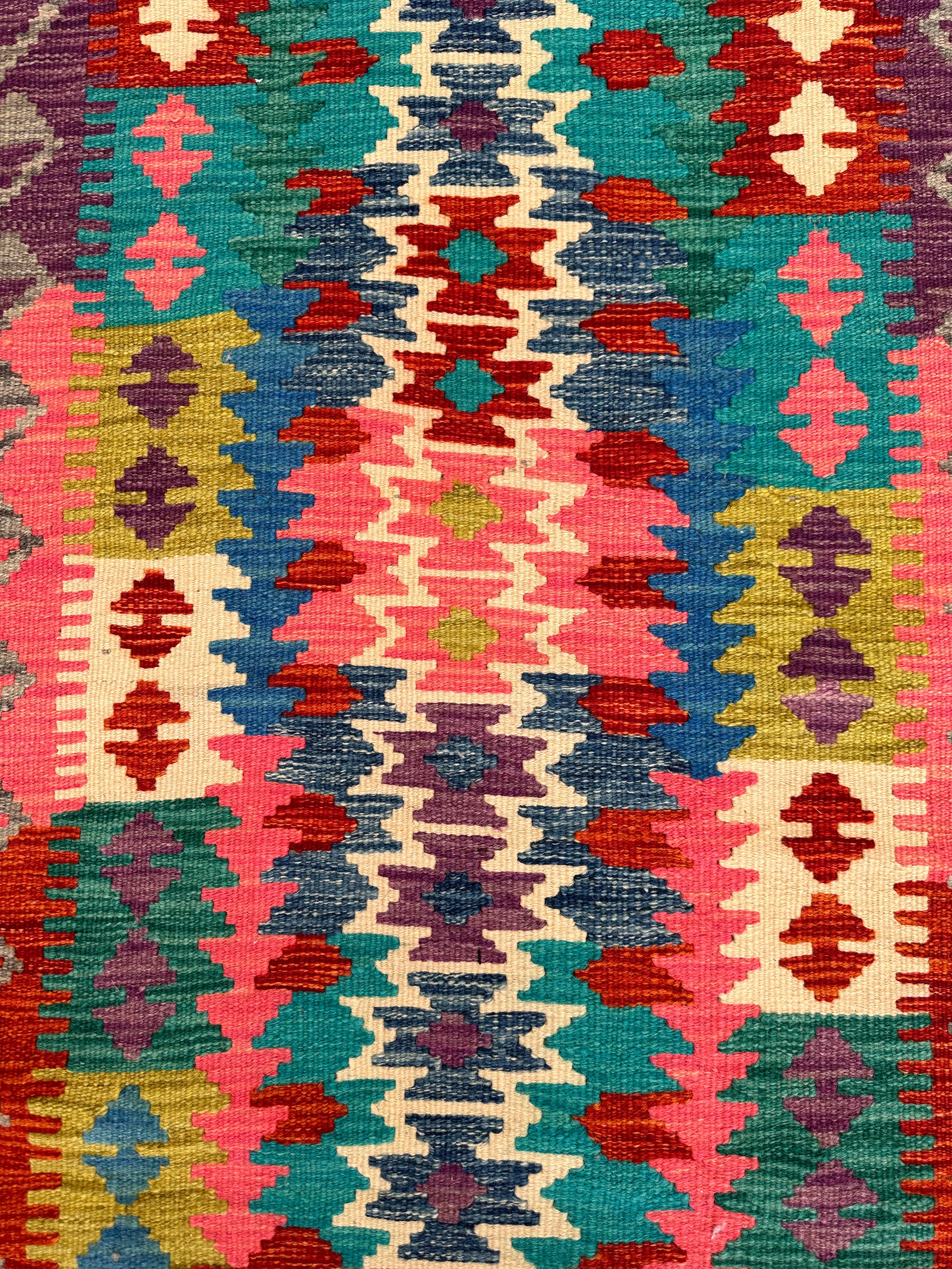 Chobi Afghan Handmade — 2.02 x 0.77