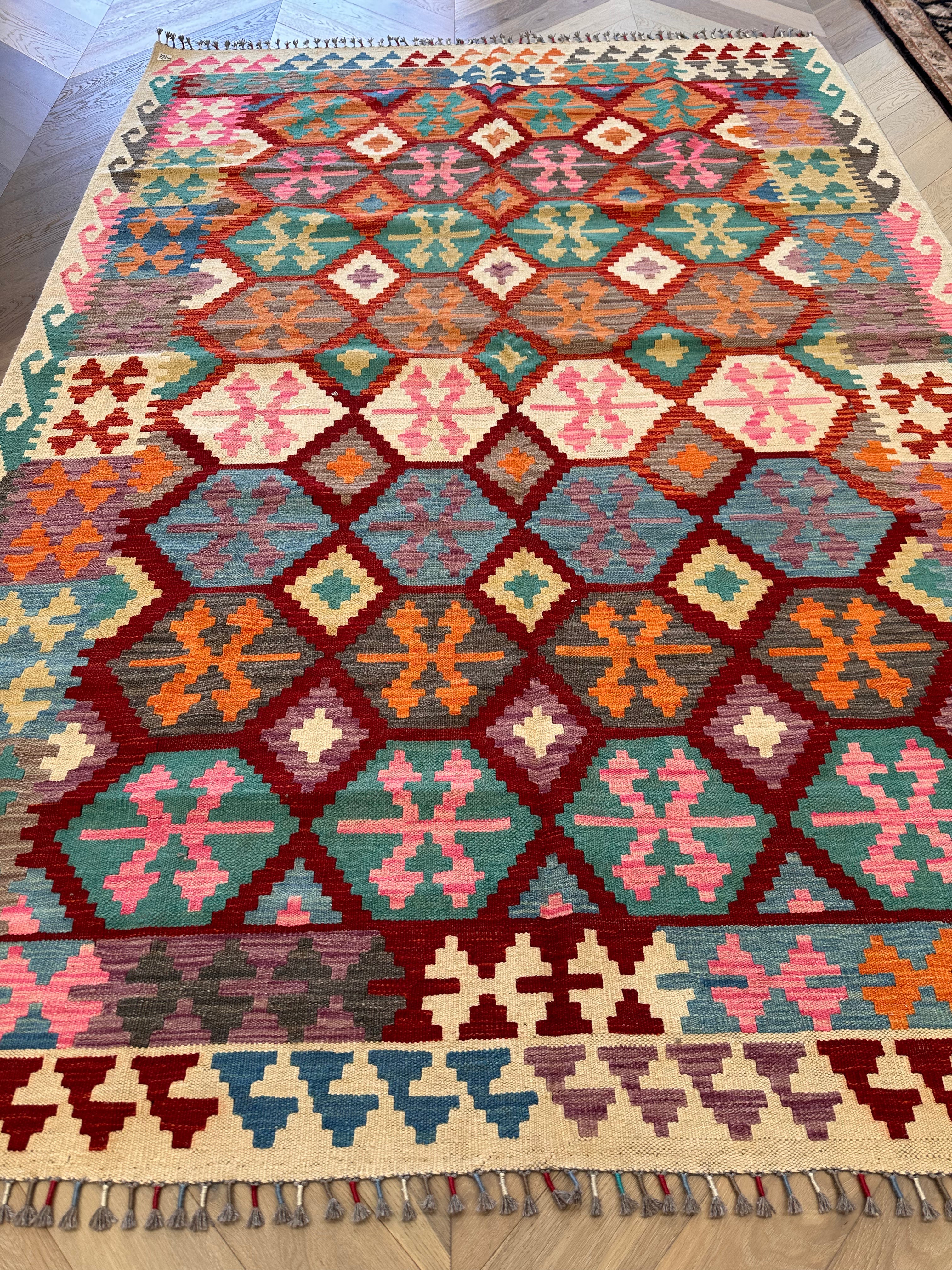 Chobi Afghan Handmade — 2.90 x 1.96