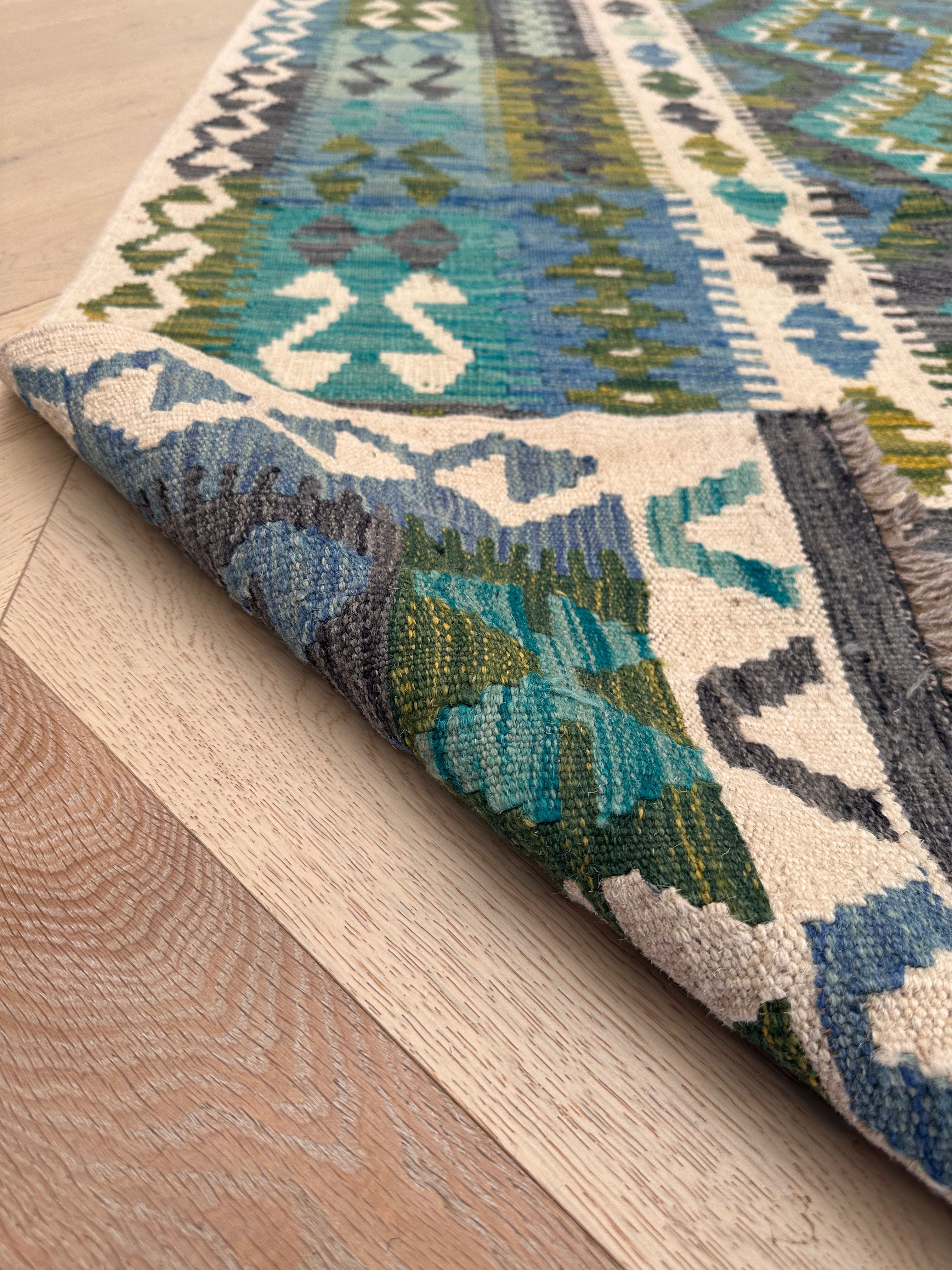 Chobi Afghan Handmade — 2.98 x 2.02
