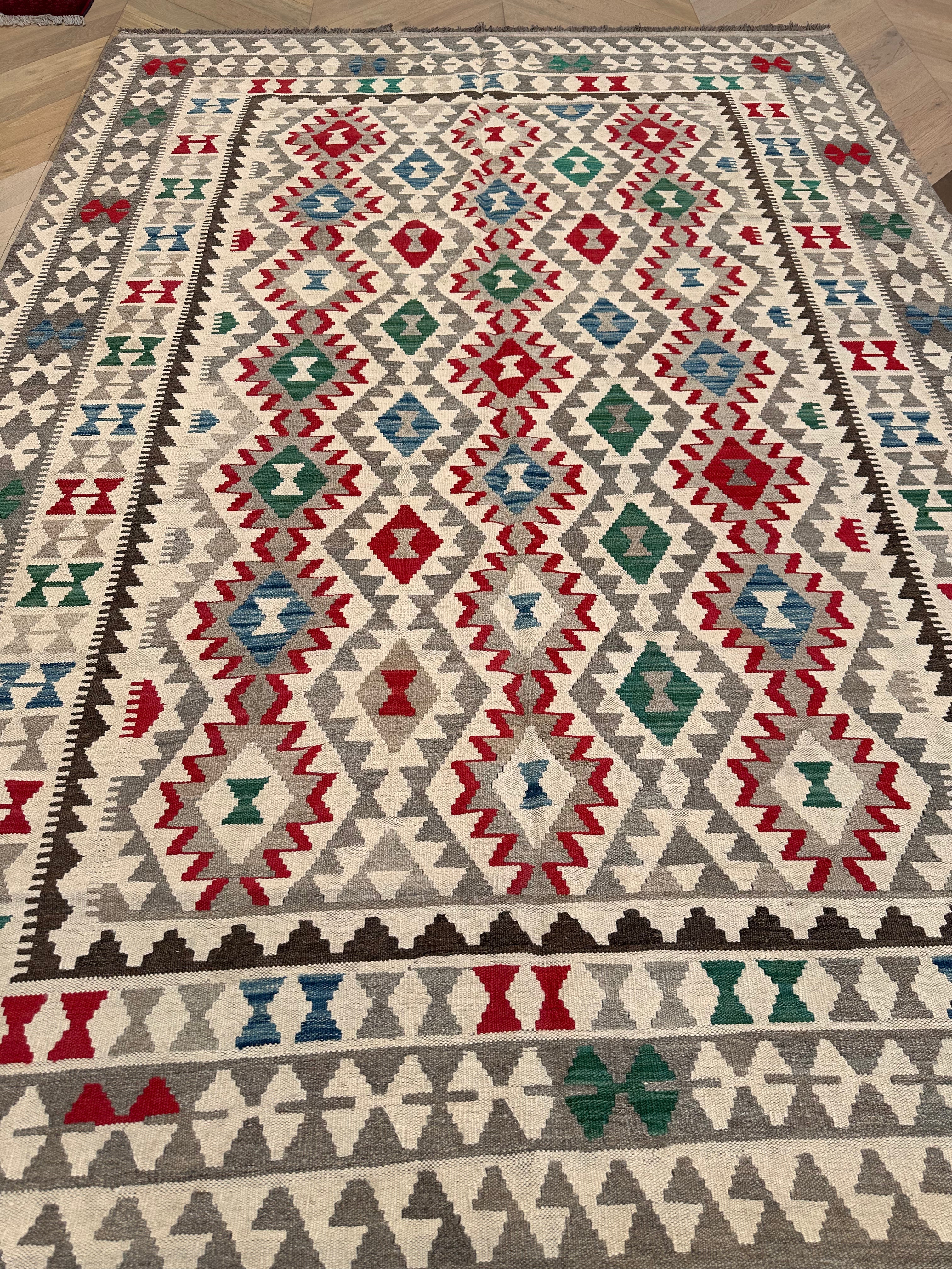 Chobi Afghan Handmade — 2.86 x 2.02