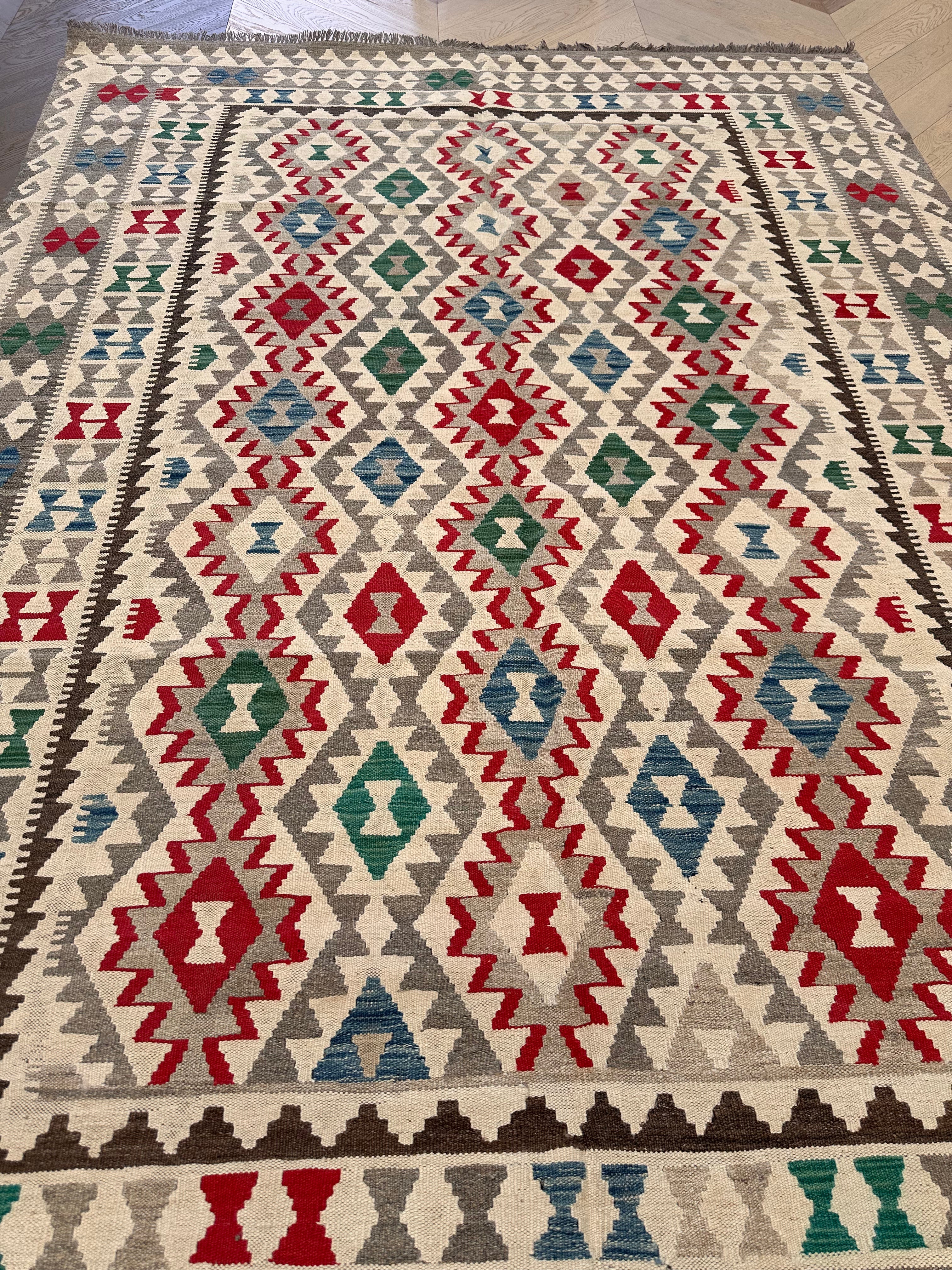 Chobi Afghan Handmade — 2.86 x 2.02