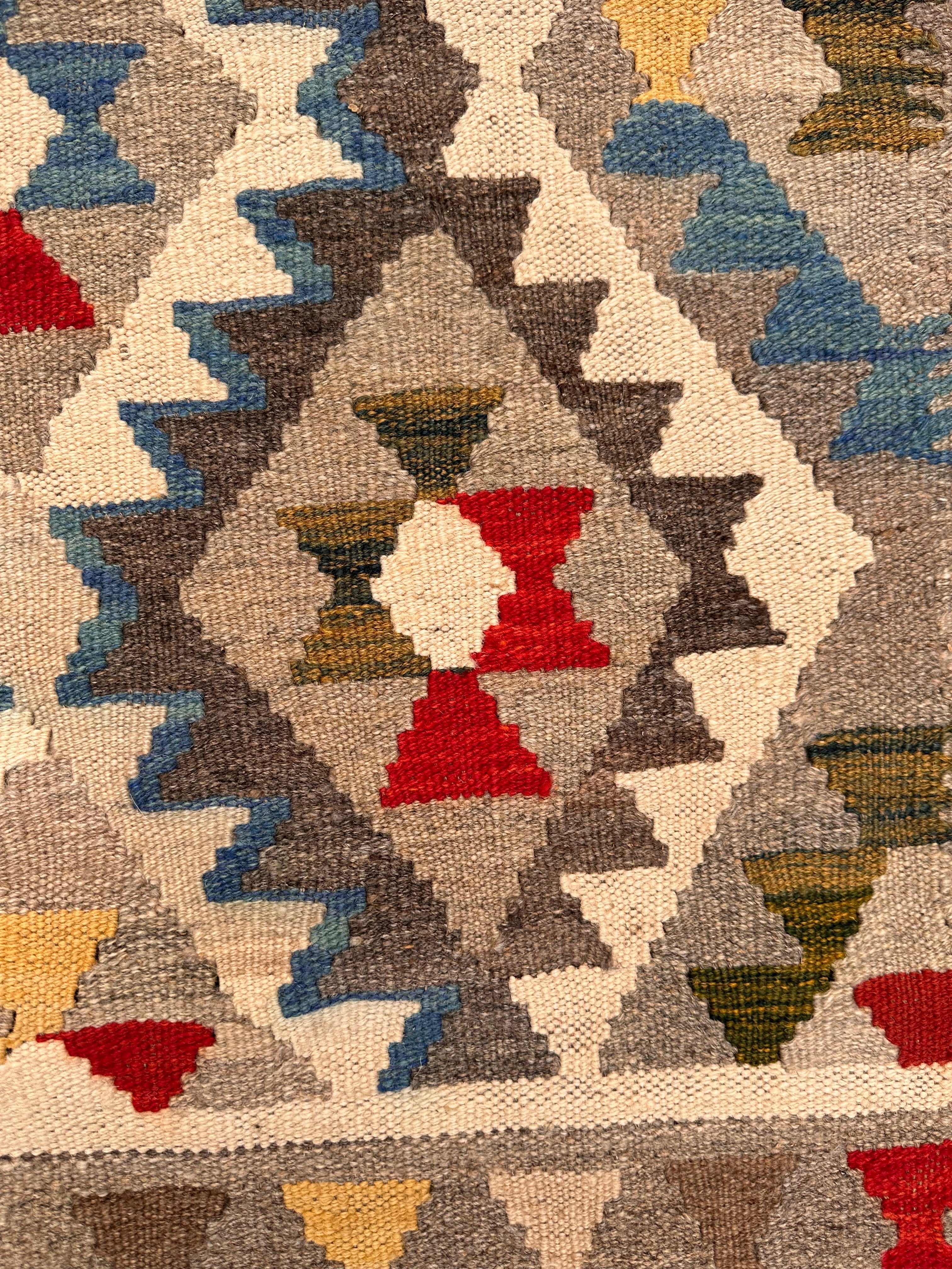 Chobi Afghan Handmade — 2.97 x 1.95