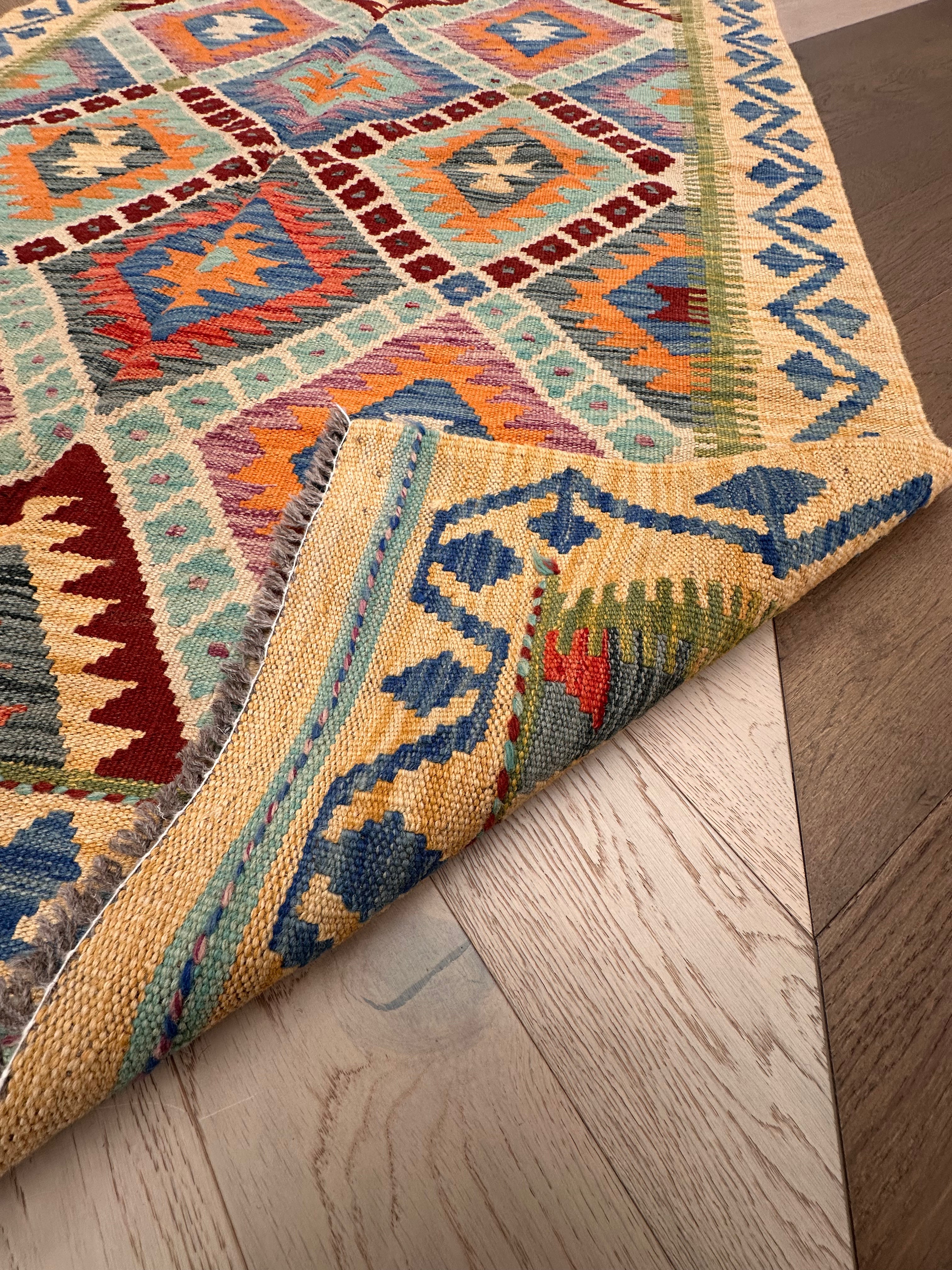Chobi Afghan Handmade — 1.75 x 1.25