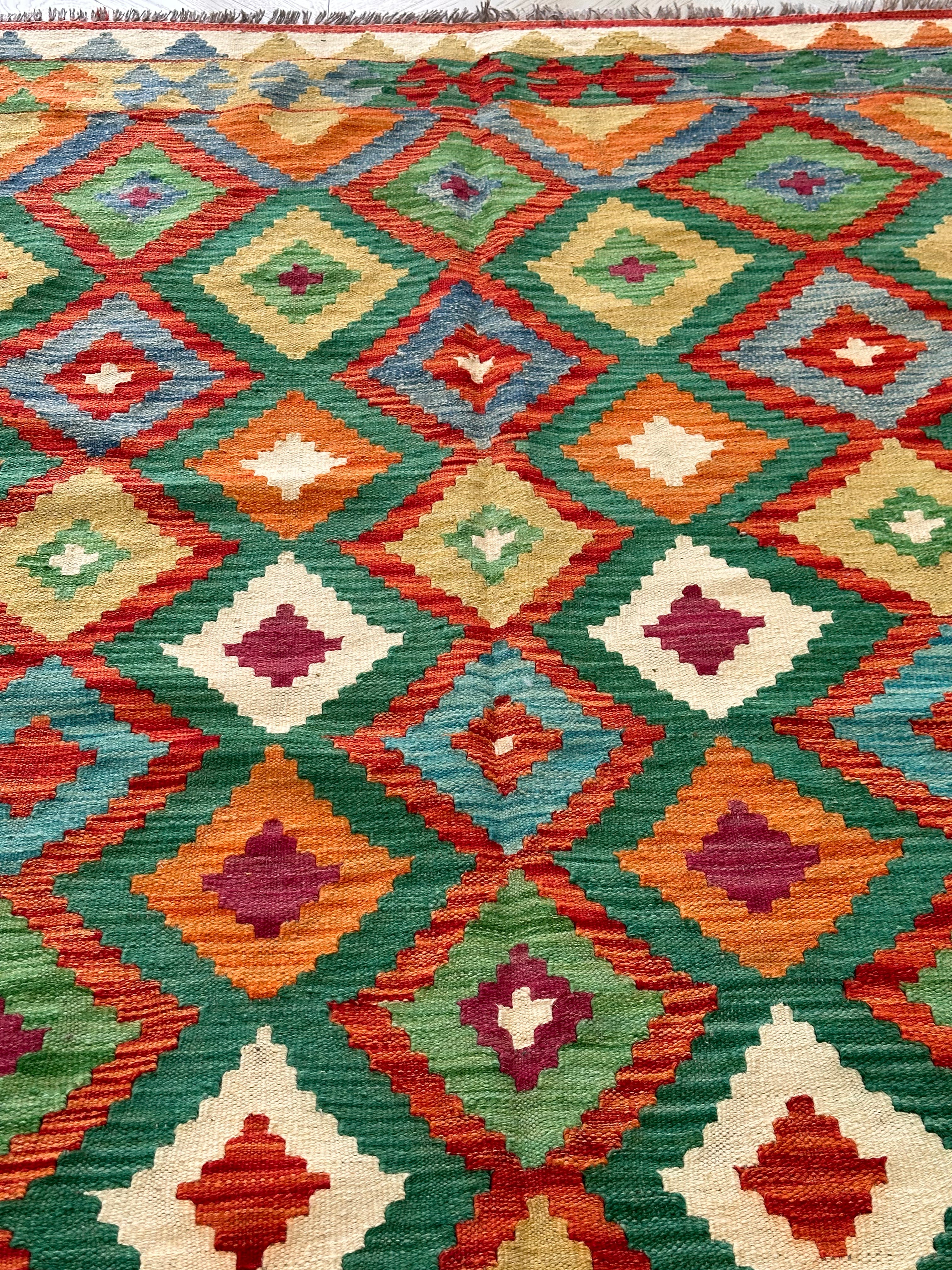 Chobi Afghan Handmade — 2.38 x 1.86