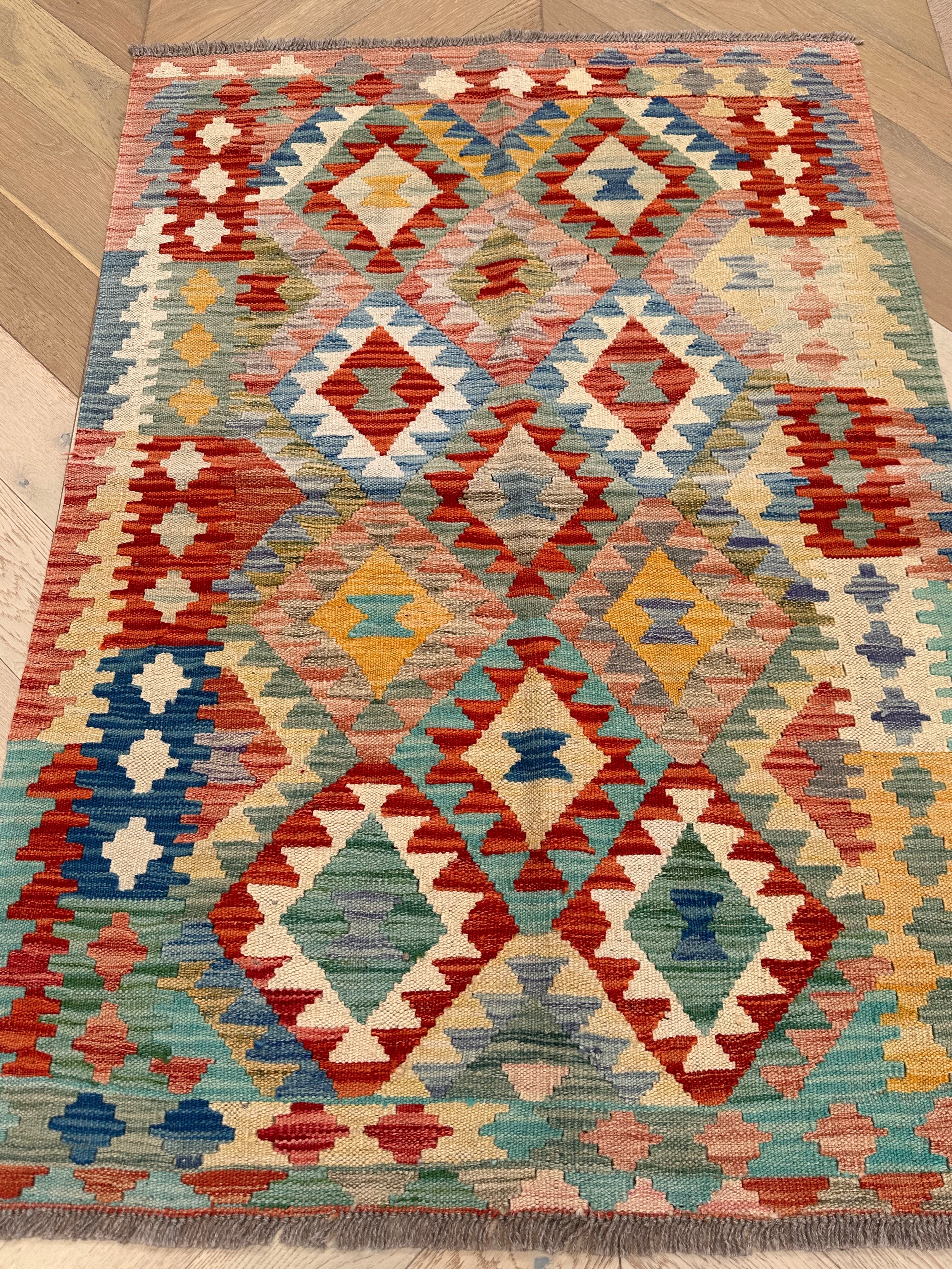 Chobi Afghan Handmade — 1.45 x 1.00