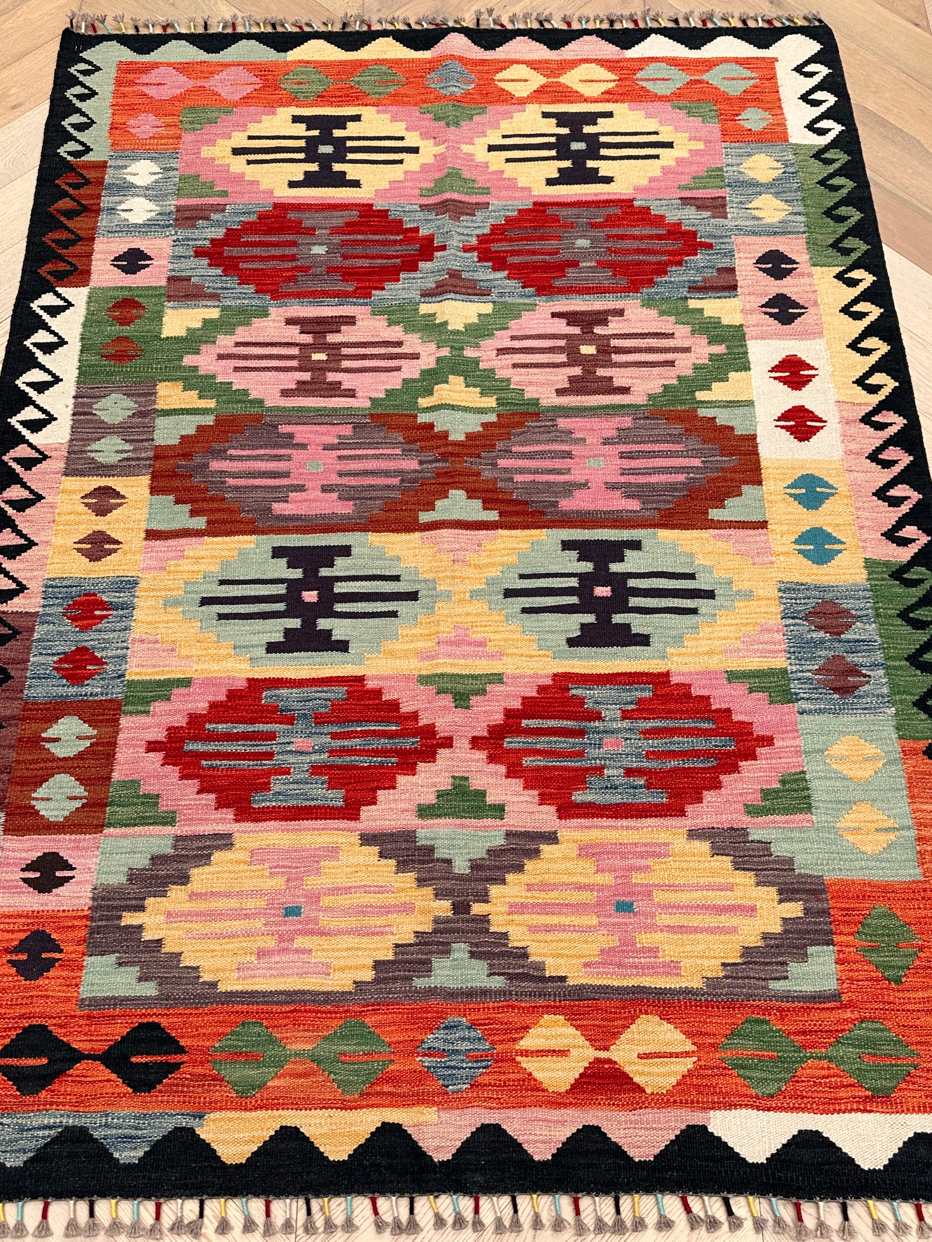 Chobi Afghan Handmade — 2.03 x 1.47