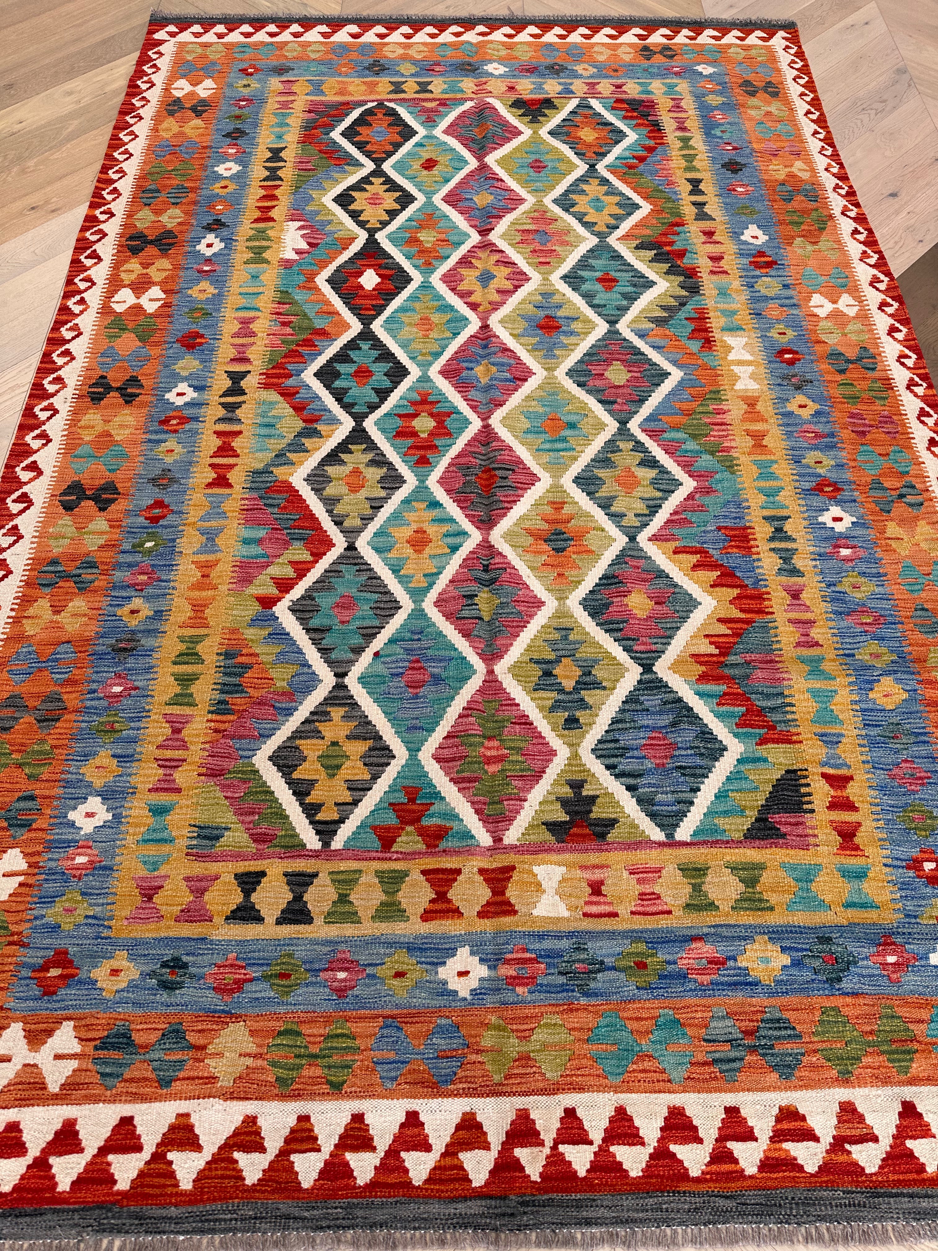 Chobi Afghan Handmade — 3.03 x 1.92