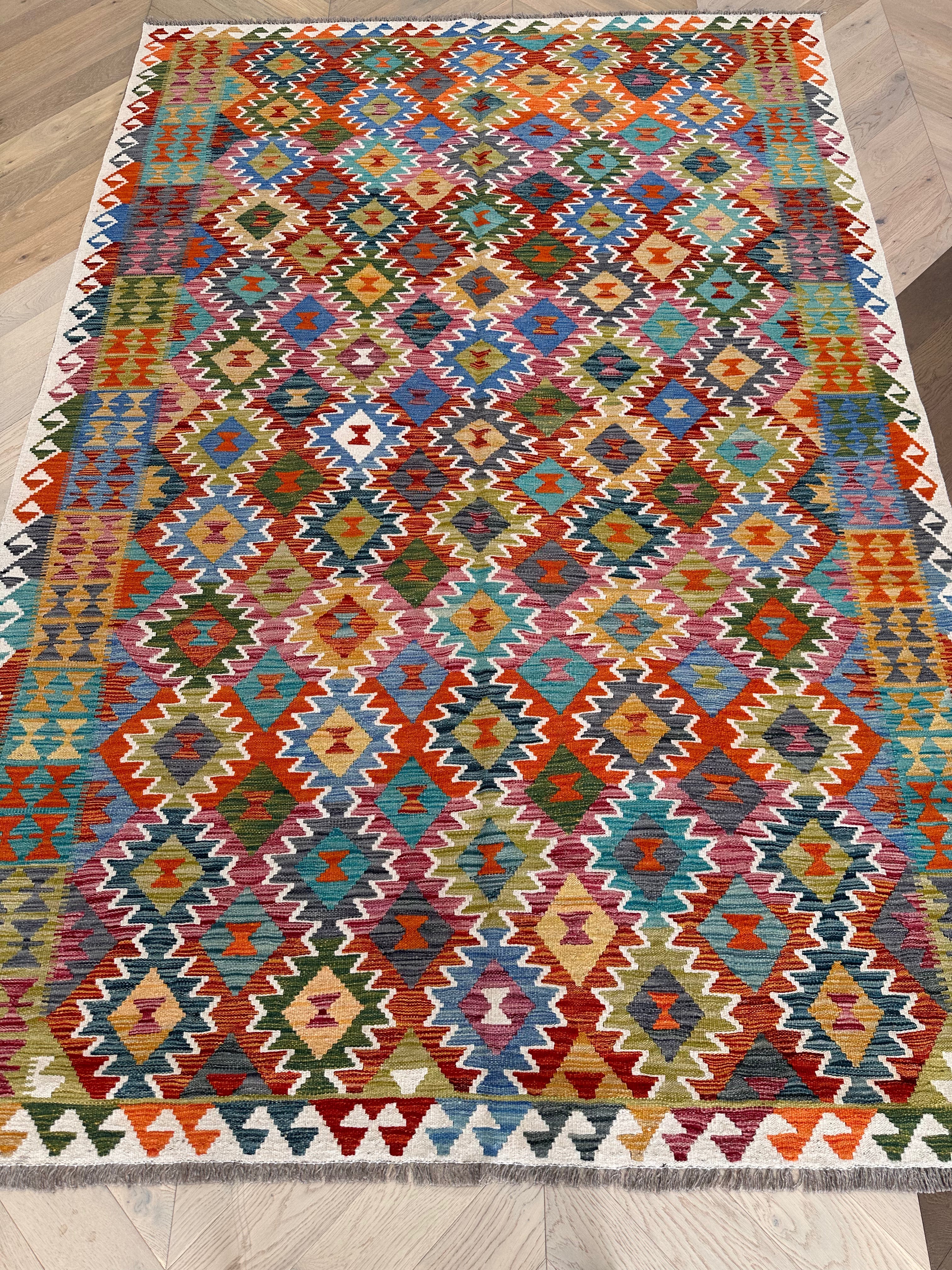 Chobi Afghan Handmade — 2.94 x 1.97