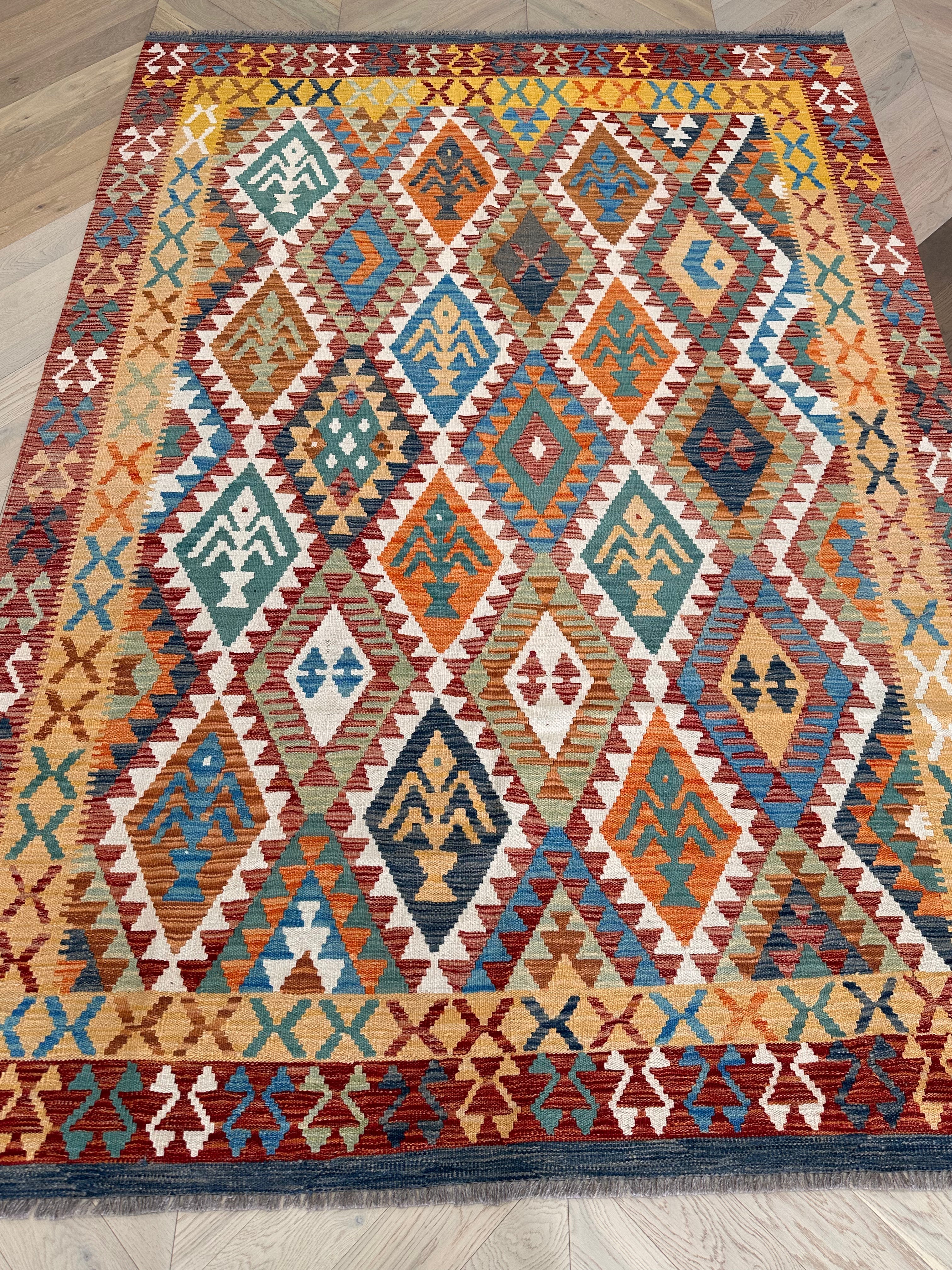 Chobi Afghan Handmade — 2.90 x 2.01