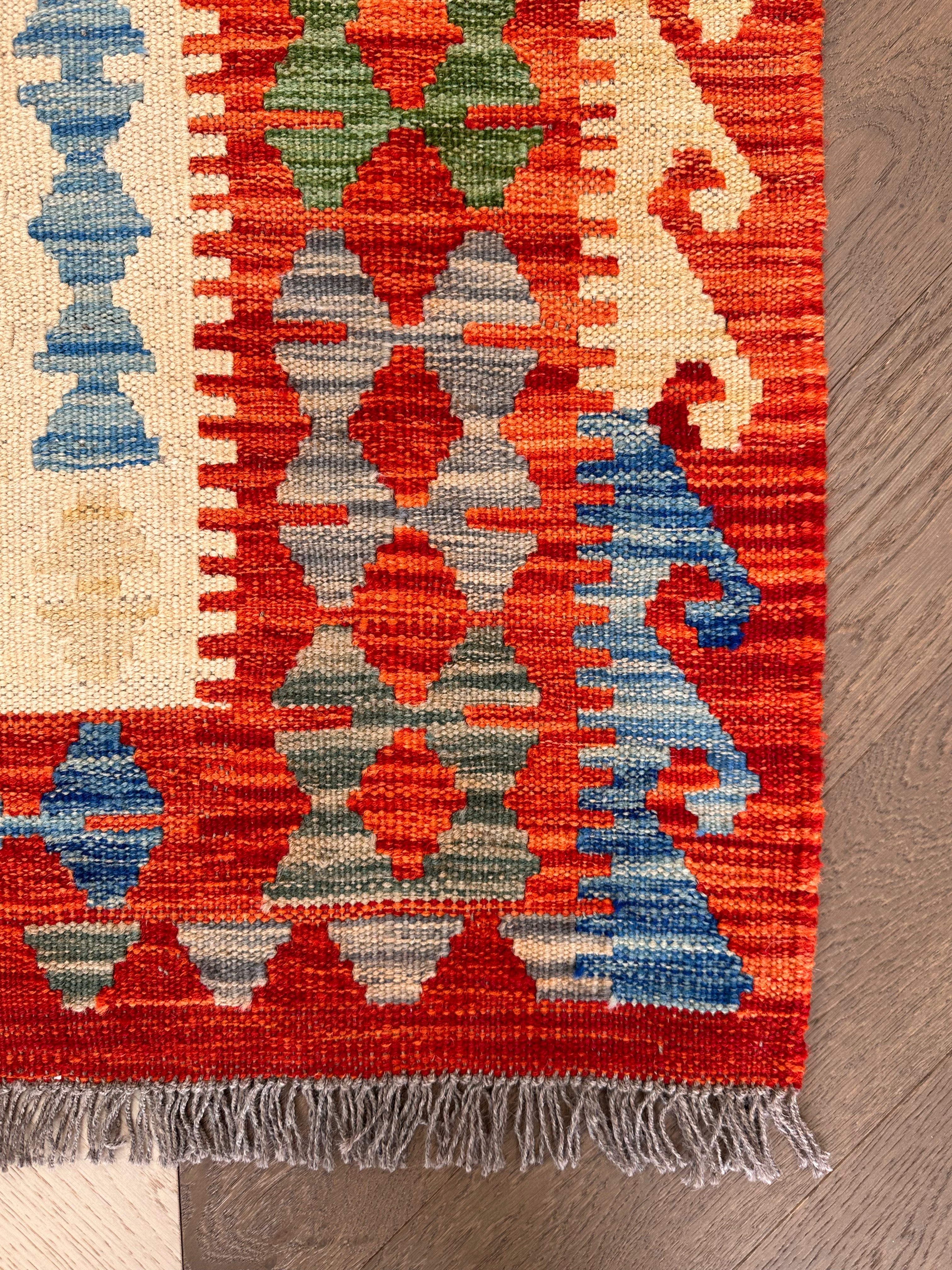 Chobi Afghan Handmade — 2.87 x 1.97