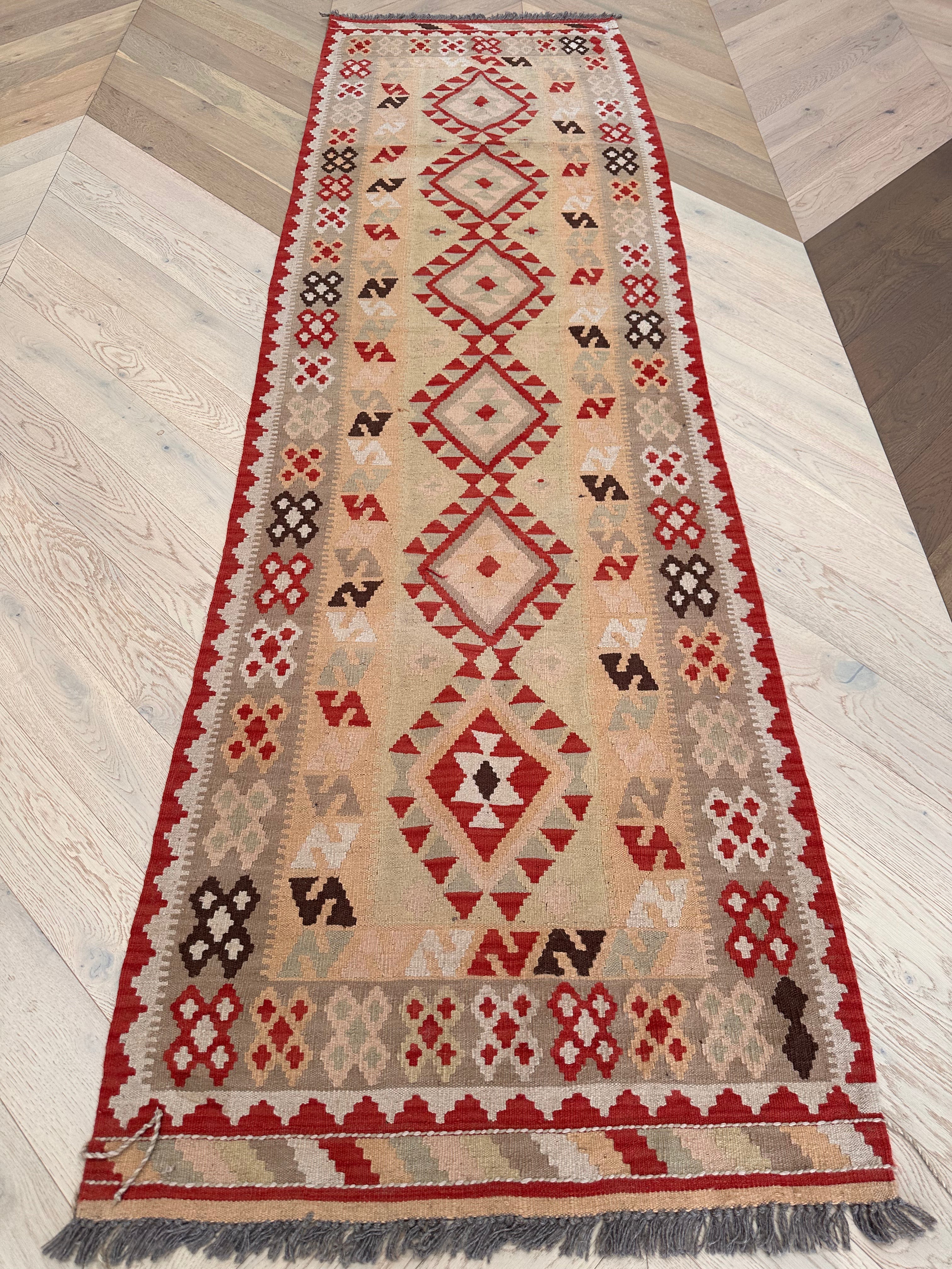 Chobi Afghan Handmade — 2.87 x 0.85