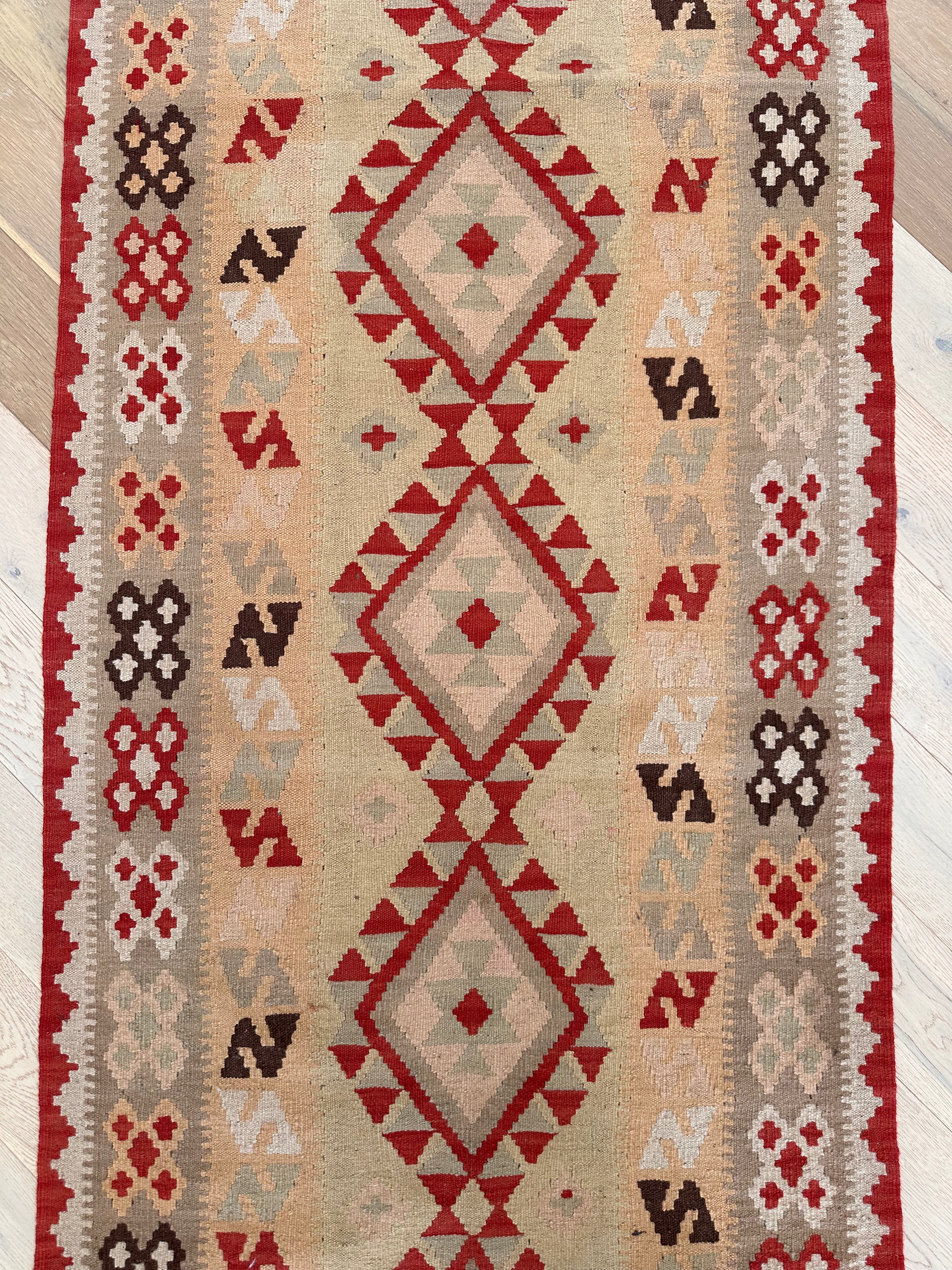 Chobi Afghan Handmade — 2.87 x 0.85
