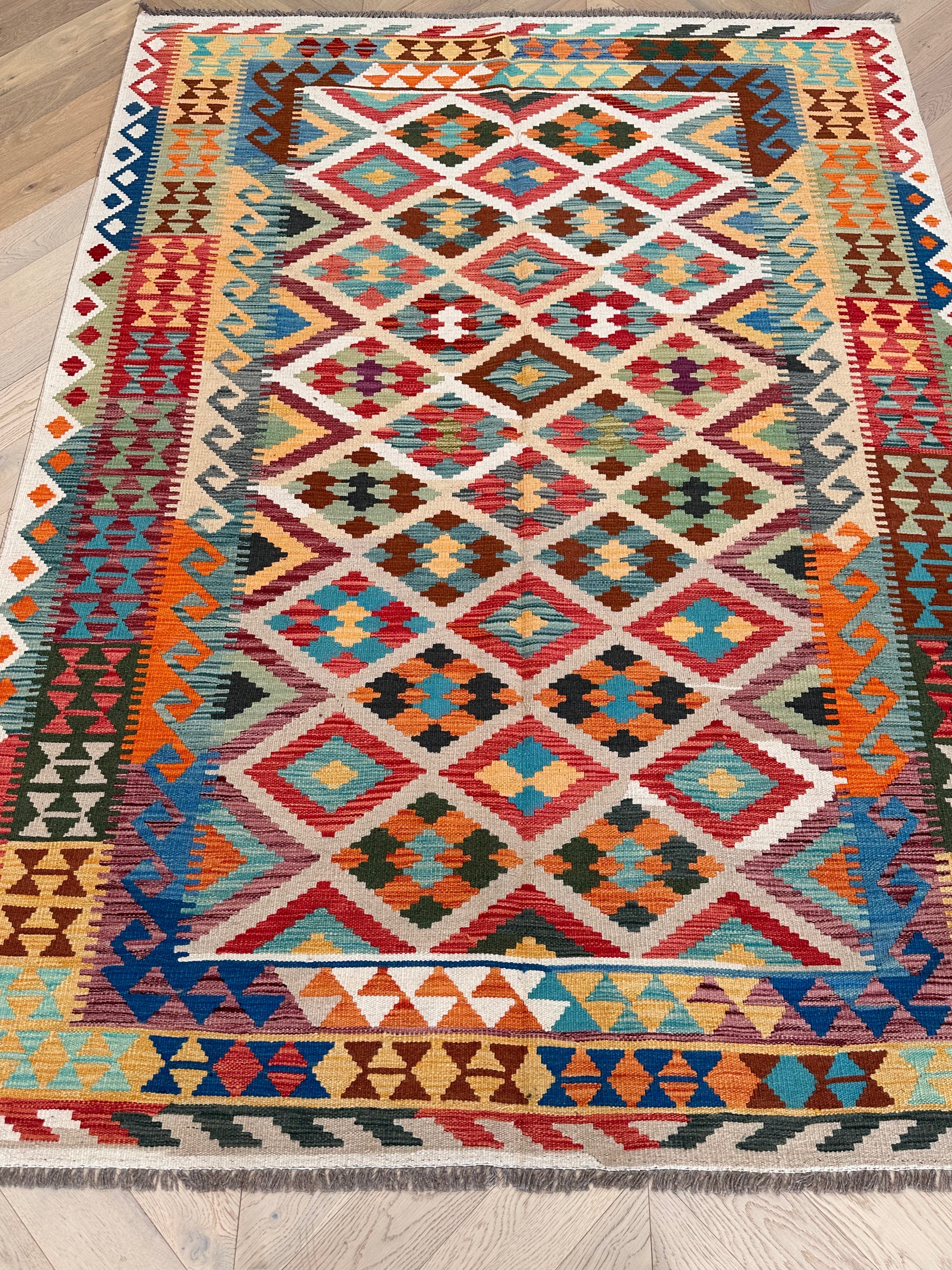Chobi Afghan Handmade — 2.52 x 1.86