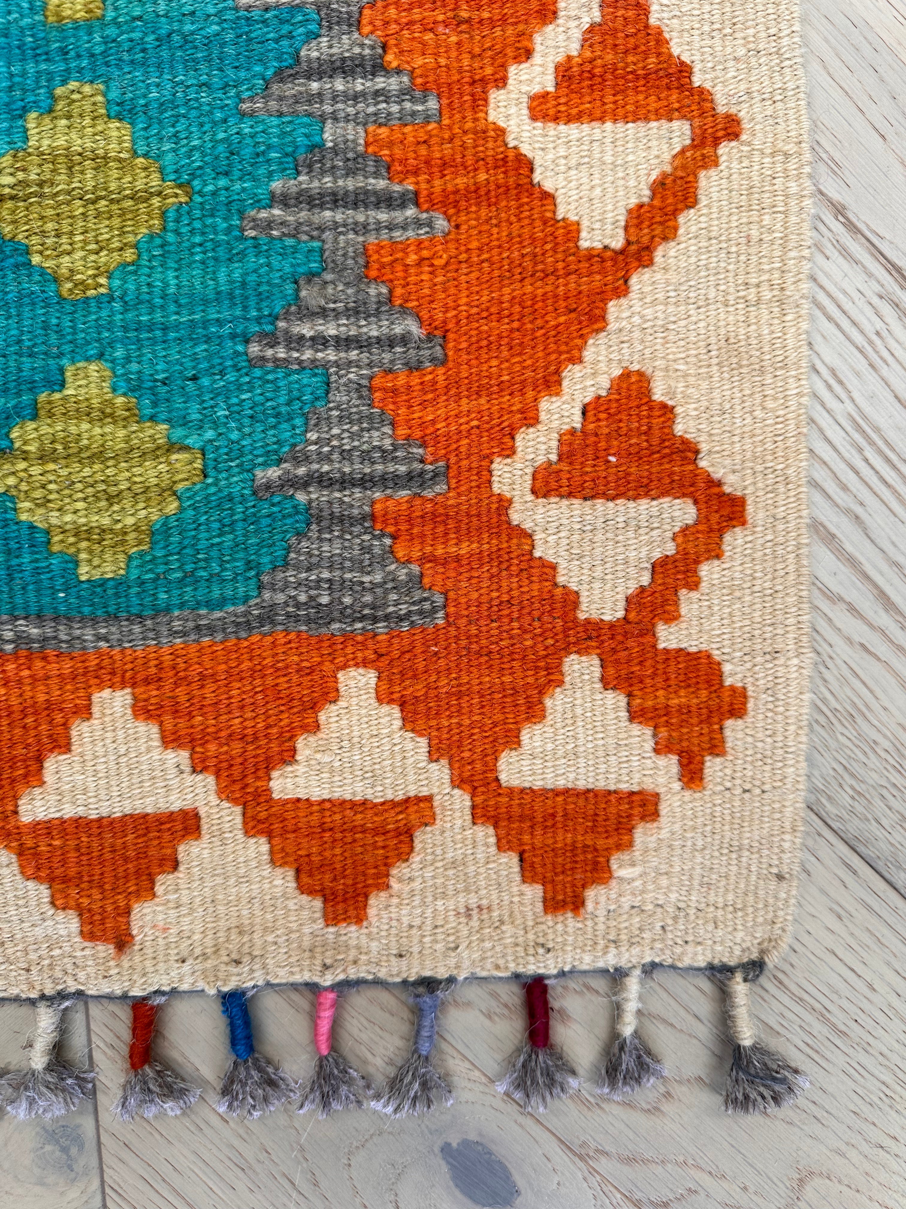 Chobi Afghan Handmade — 2.02 x 0.74