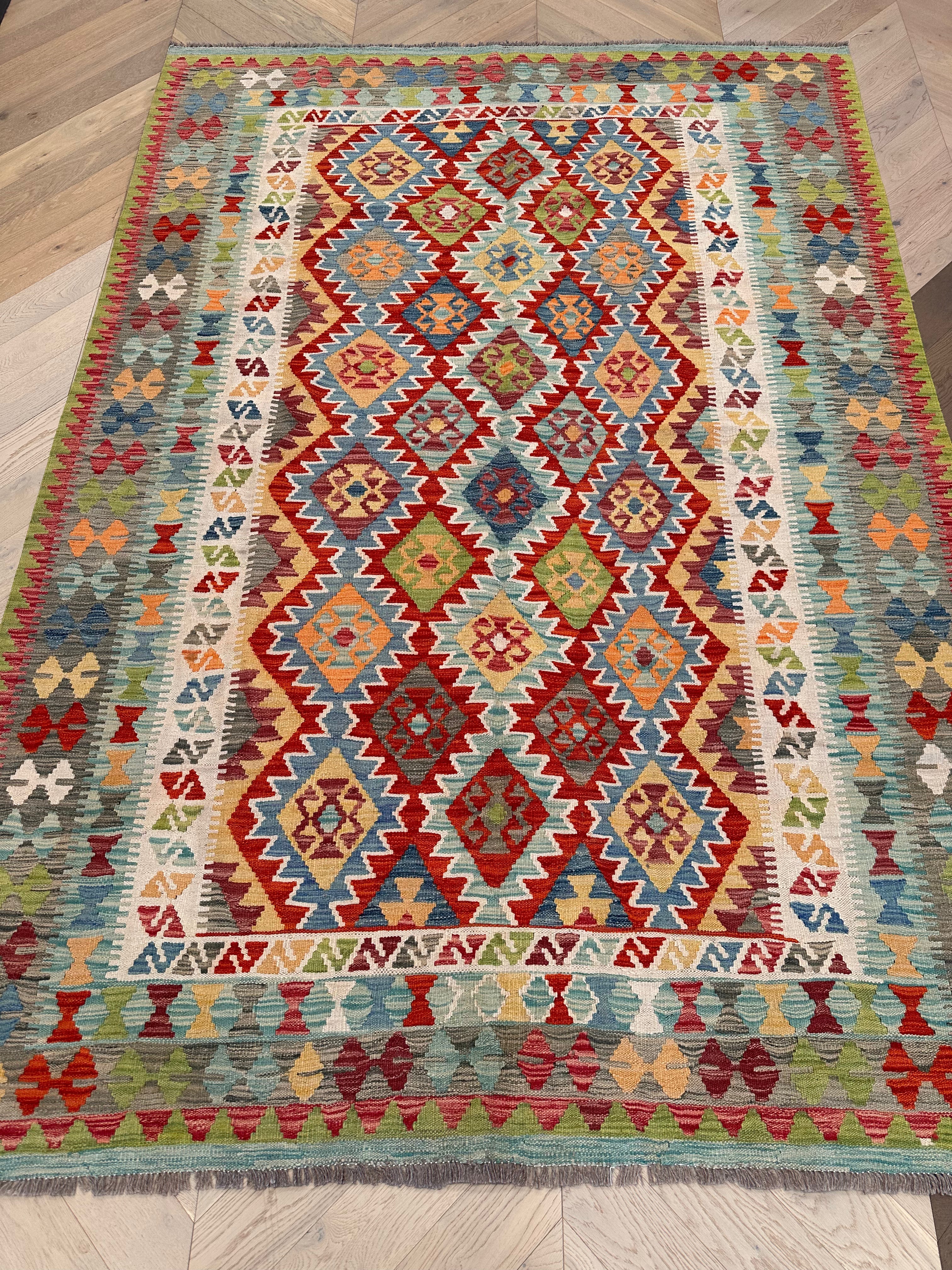 Chobi Afghan Handmade — 2.87 x 2.00