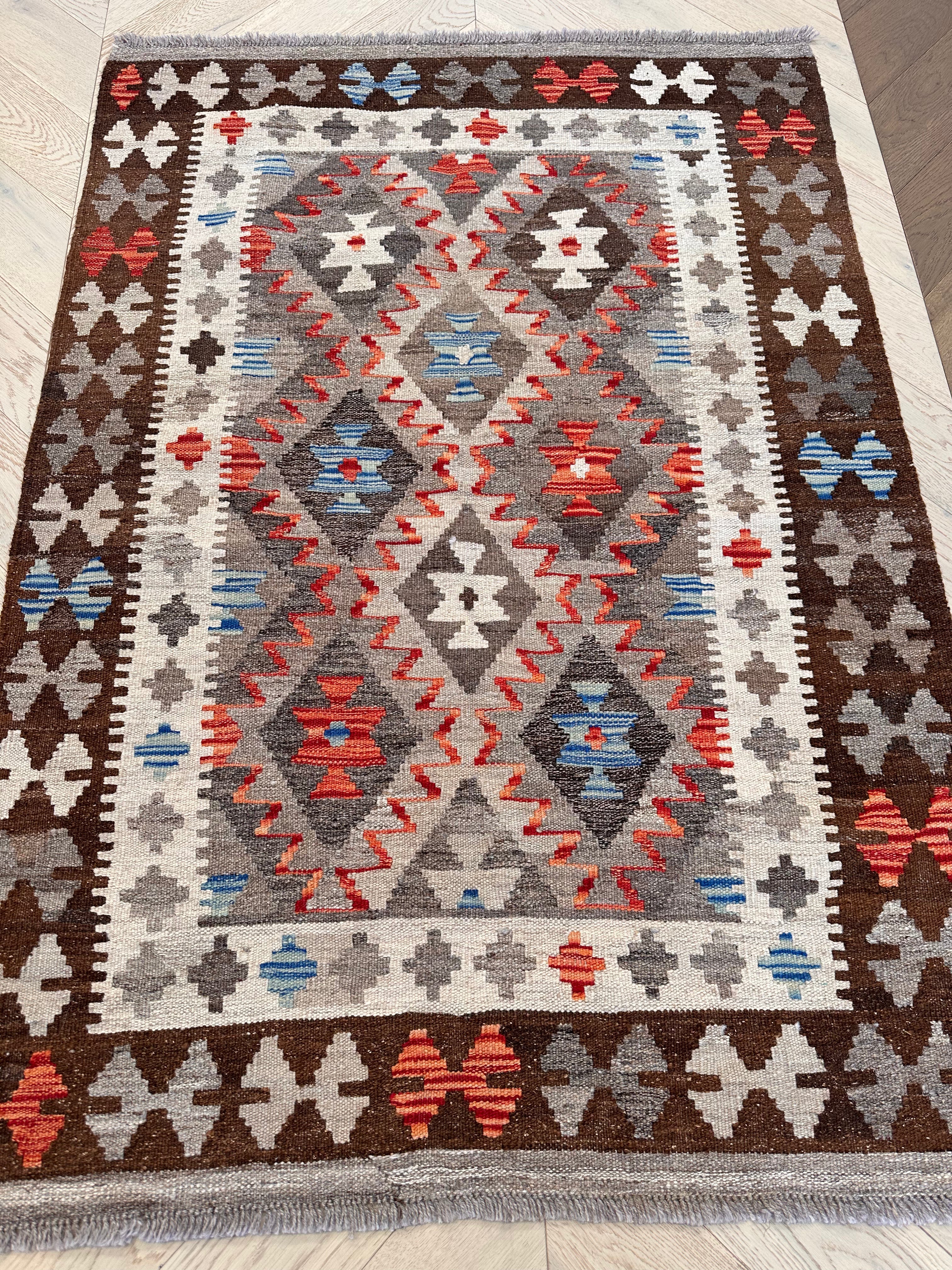 Chobi Afghan Handmade — 1.46 x 0.58