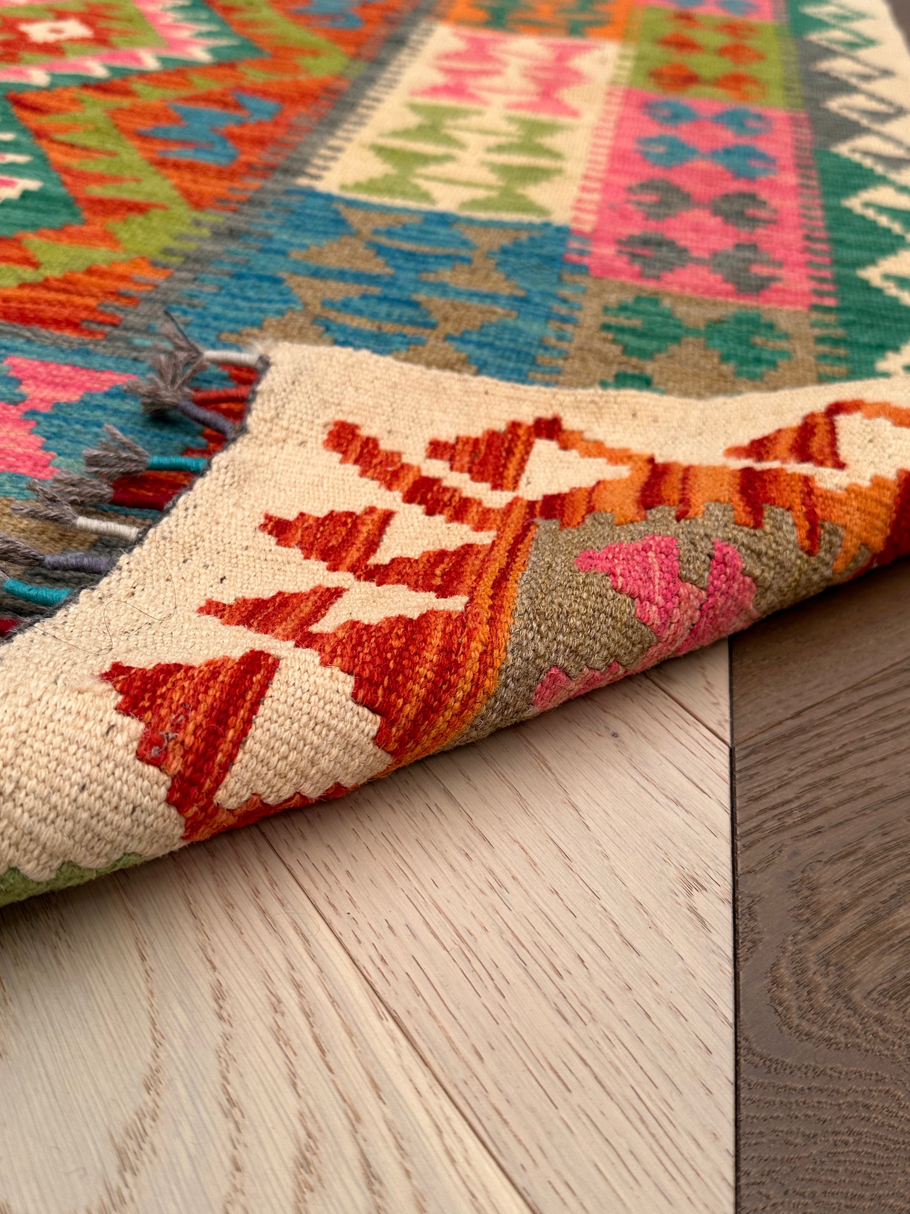 Chobi Afghan Handmade — 1.85 x 1.24