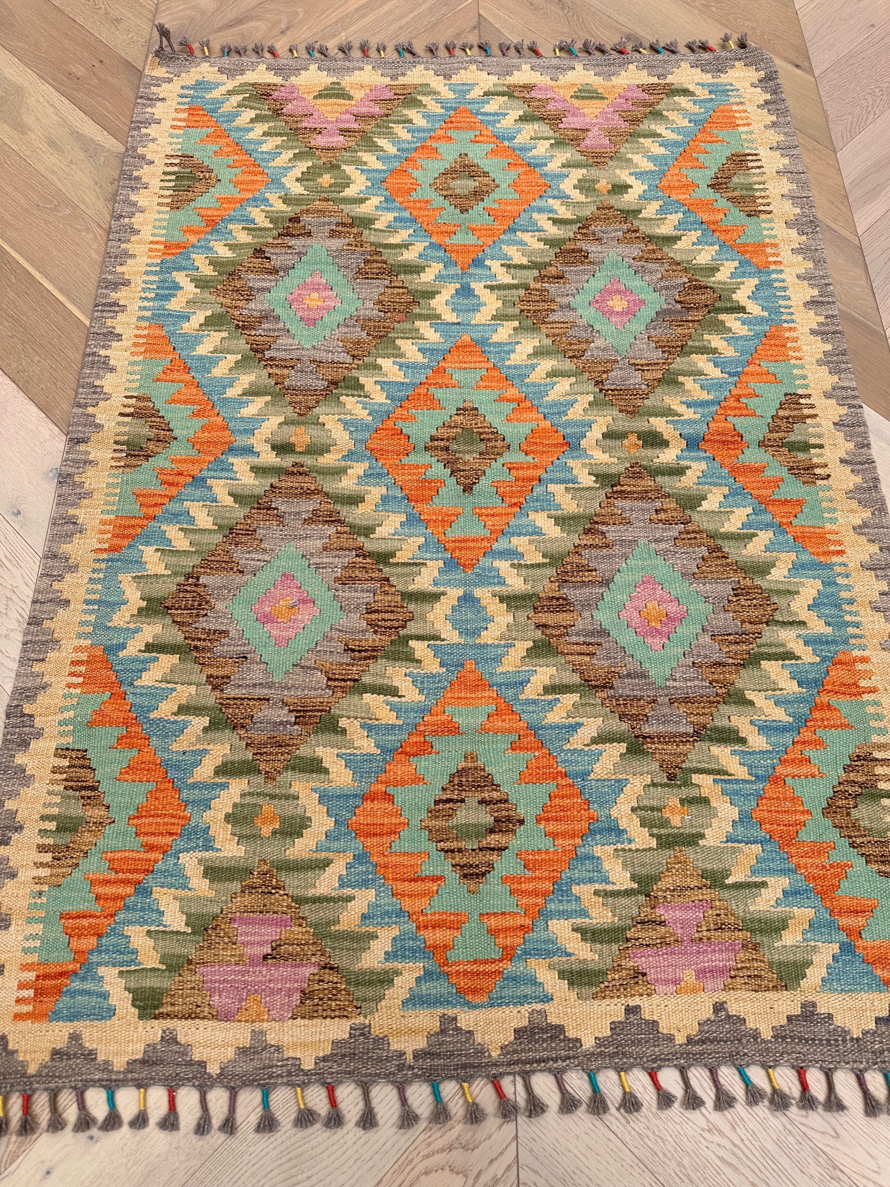 Chobi Afghan Handmade — 1.46 x 1.01