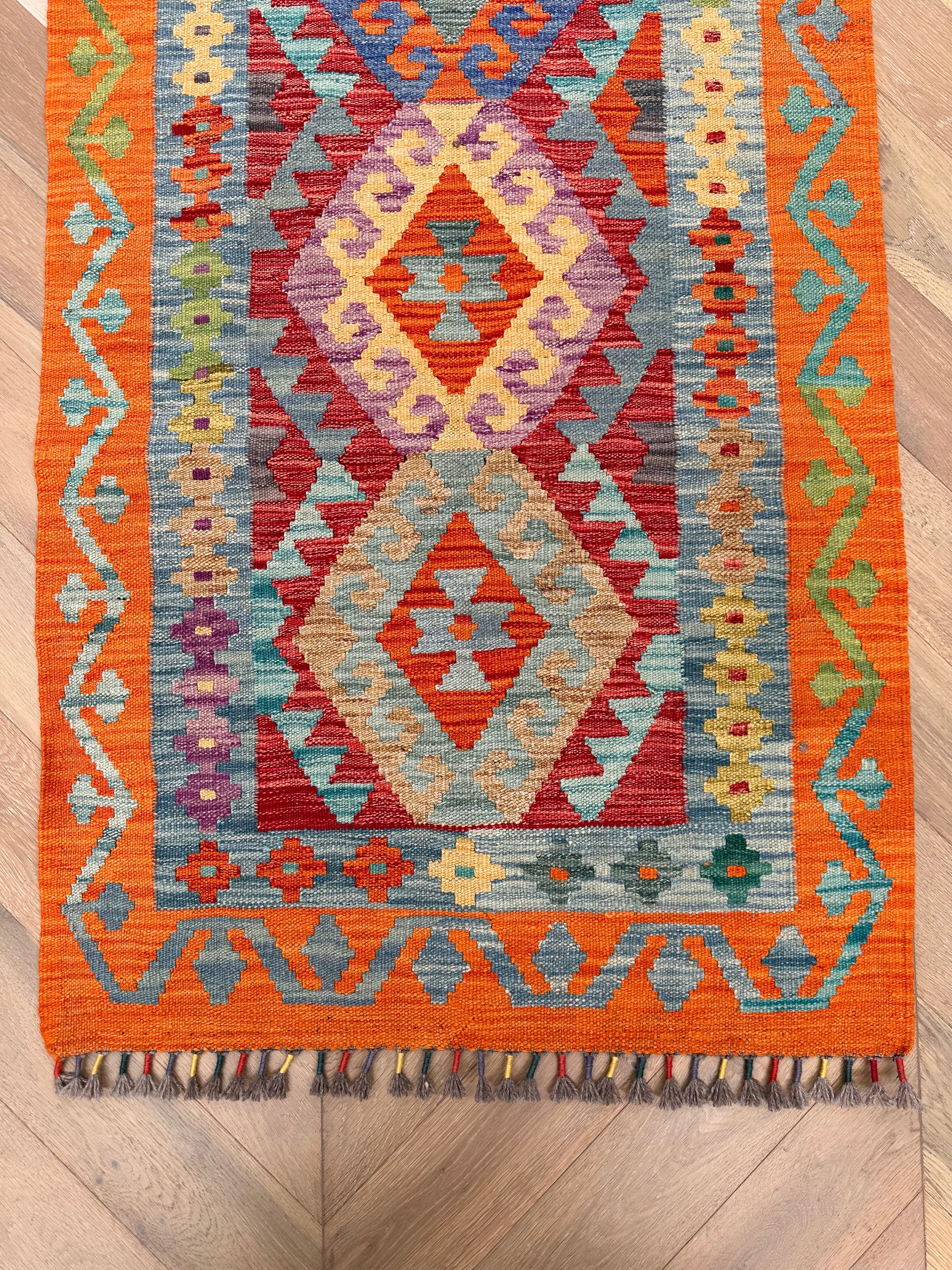Chobi Afghan Handmade — 3.00 x 0.80