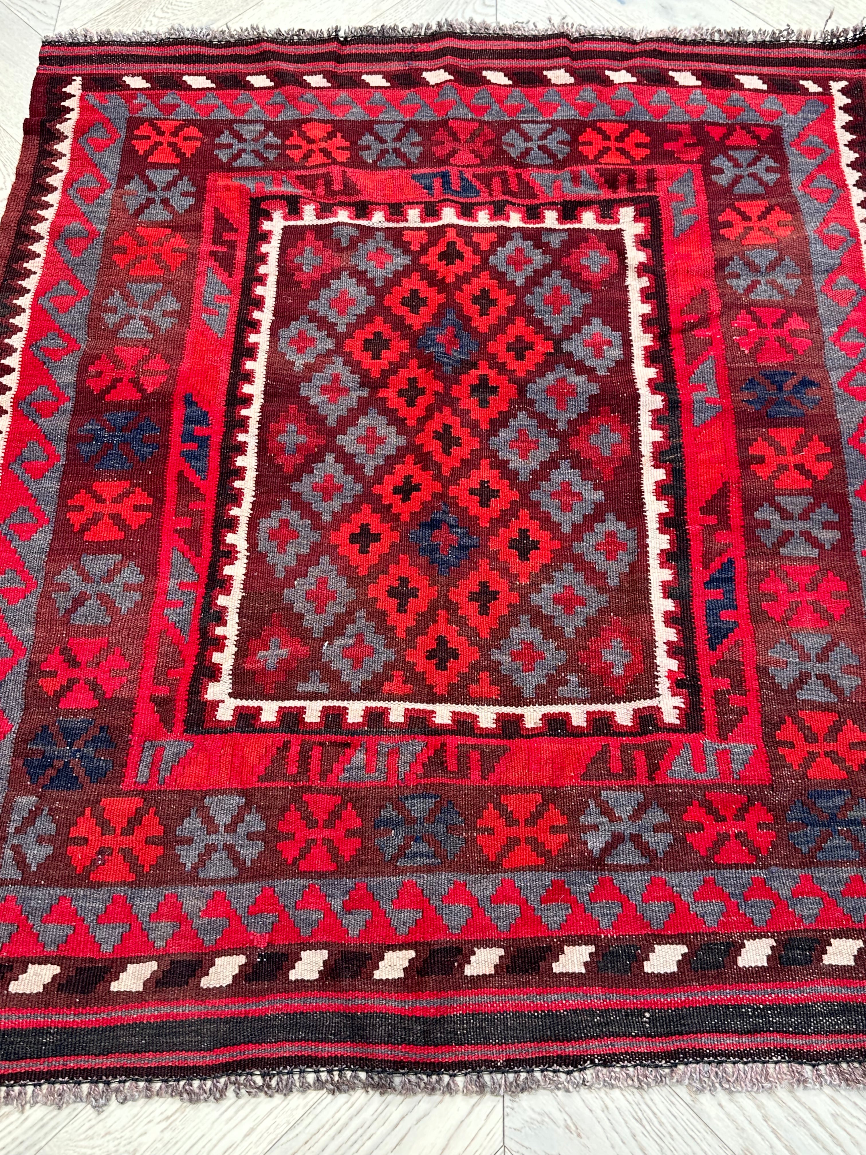Chobi Afghan Handmade — 1.18 x 1.03