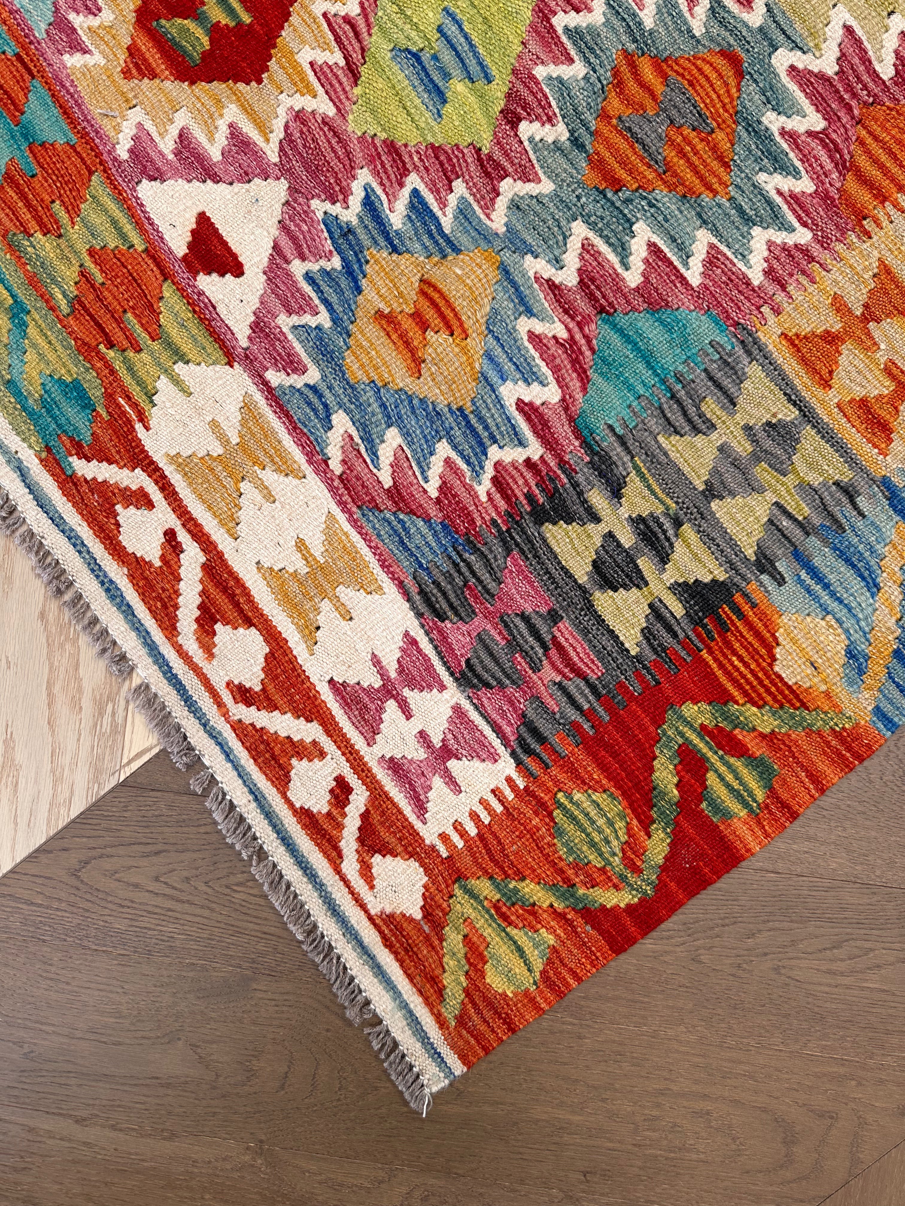 Chobi Afghan Handmade — 3.02 x 2.00