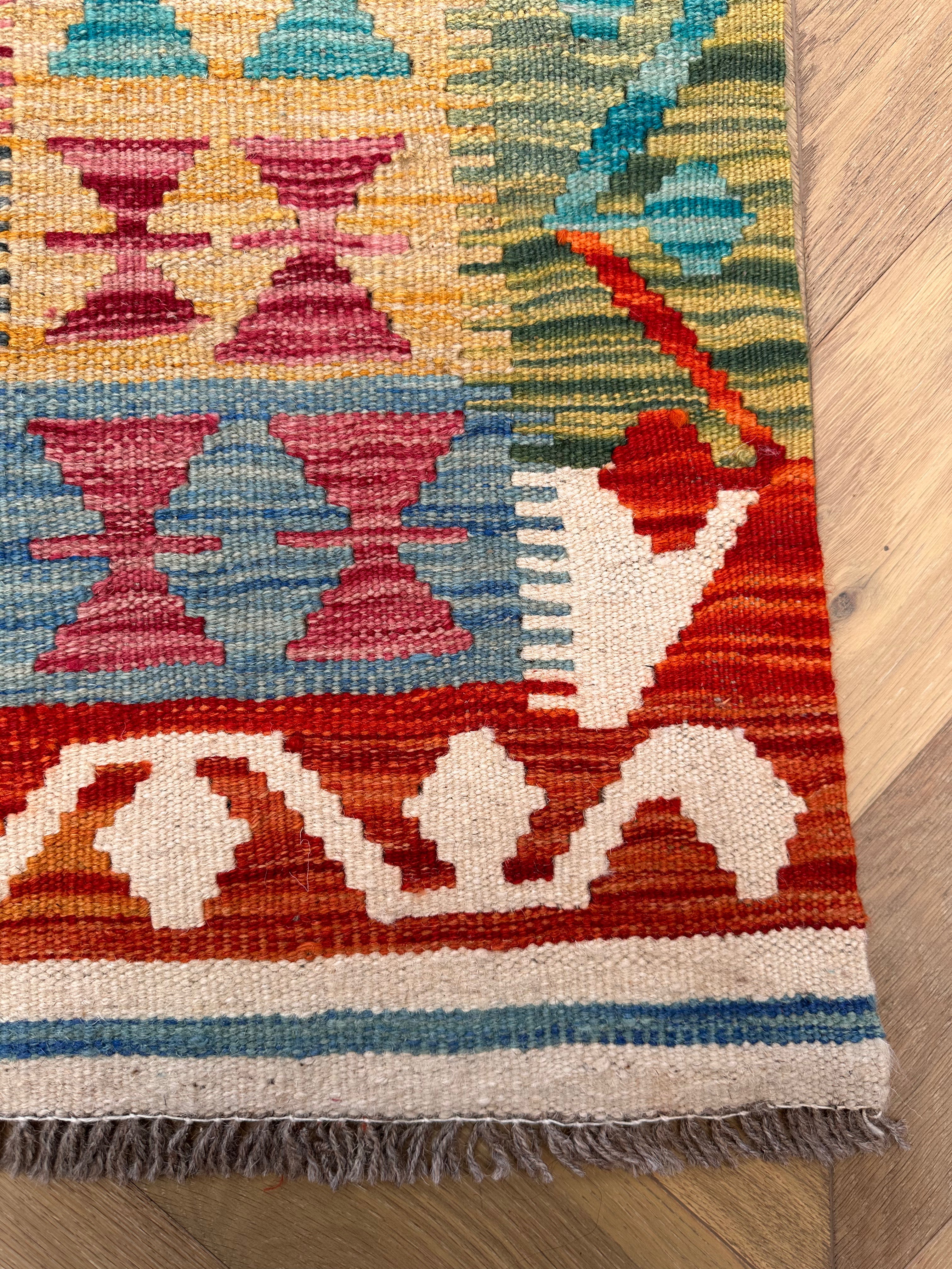 Chobi Afghan Handmade — 3.02 x 2.00