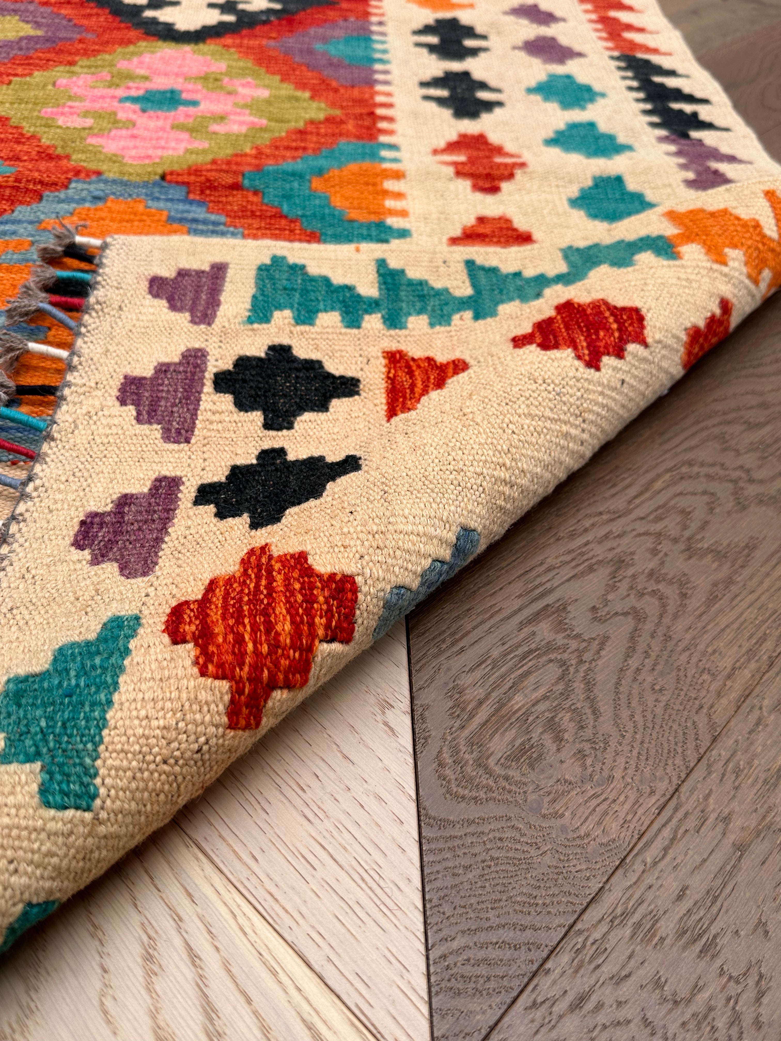 Chobi Afghan Handmade — 3.00 x 1.97