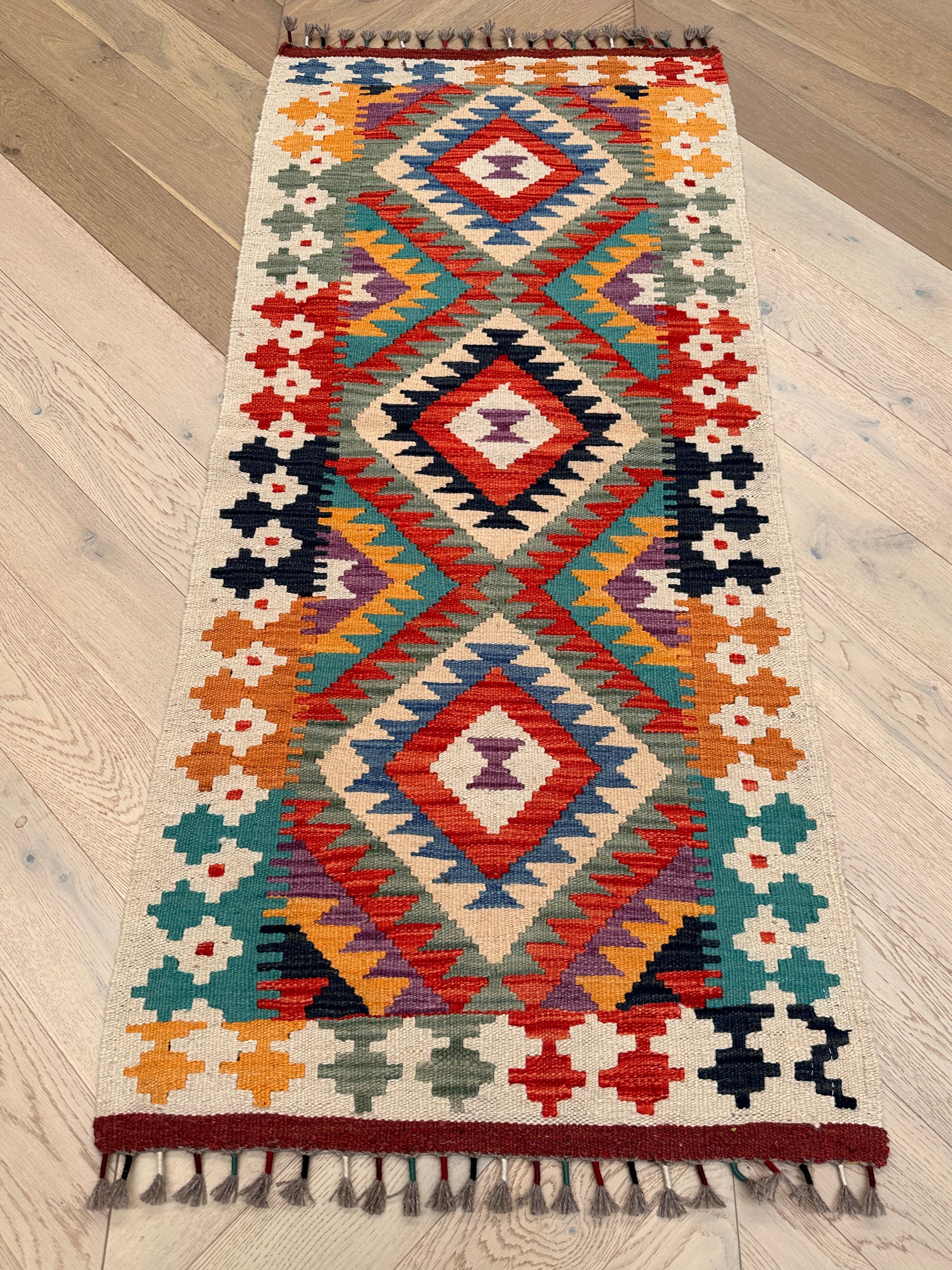 Chobi Afghan Handmade — 1.47 x 0.69