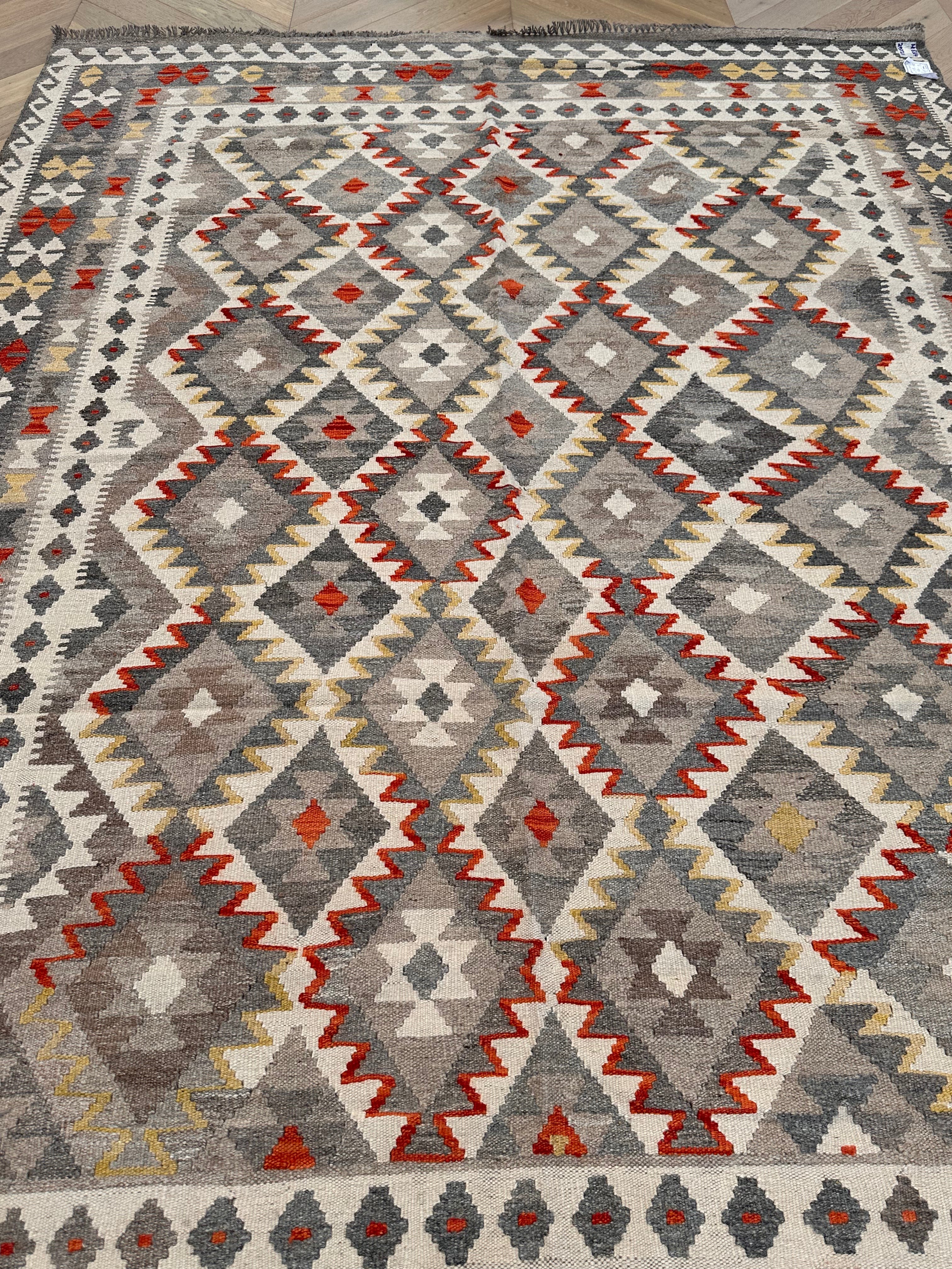 Chobi Afghan Handmade — 2.95 x 2.11