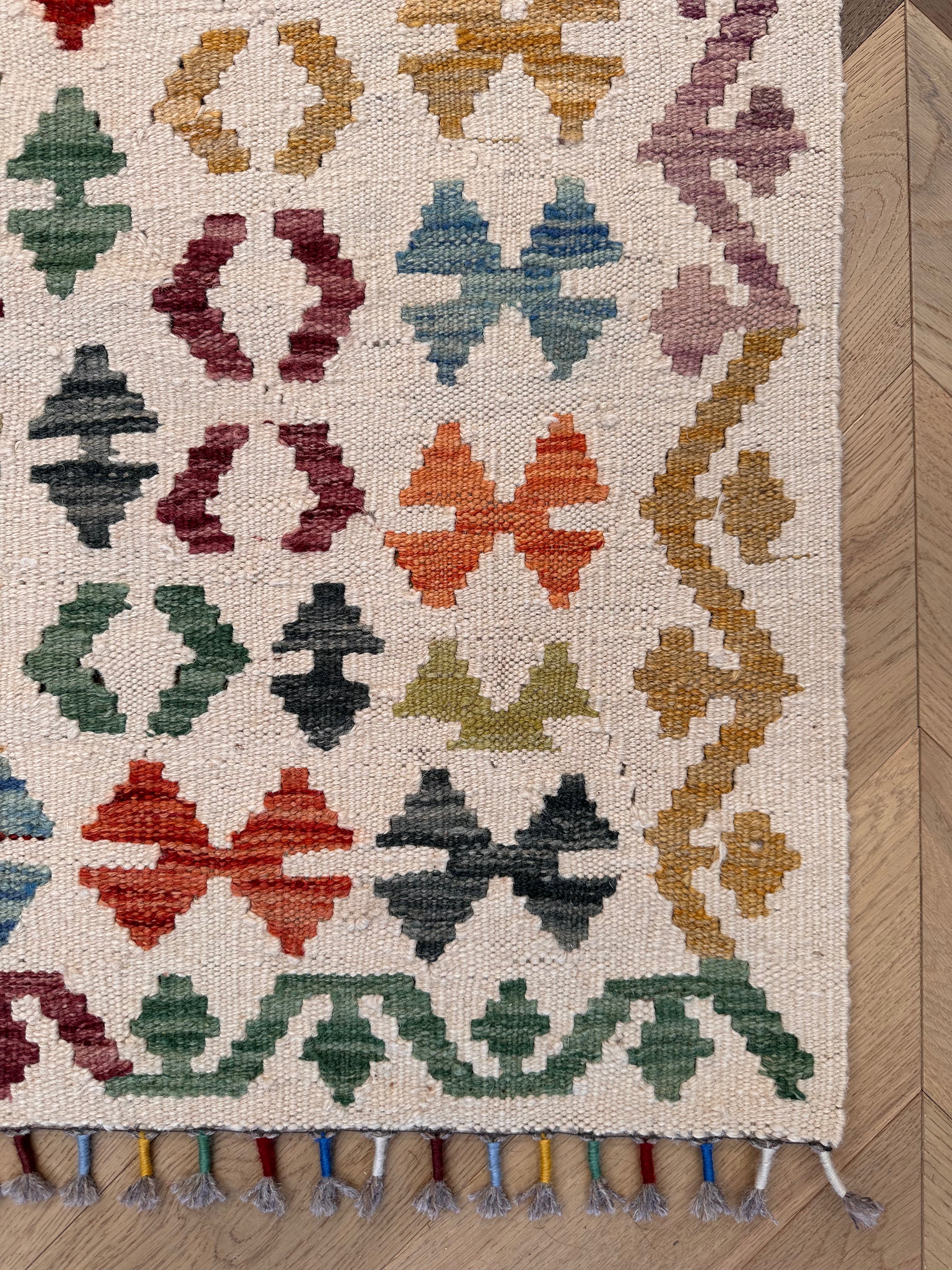 Chobi Afghan Handmade — 3.88 x 2.97