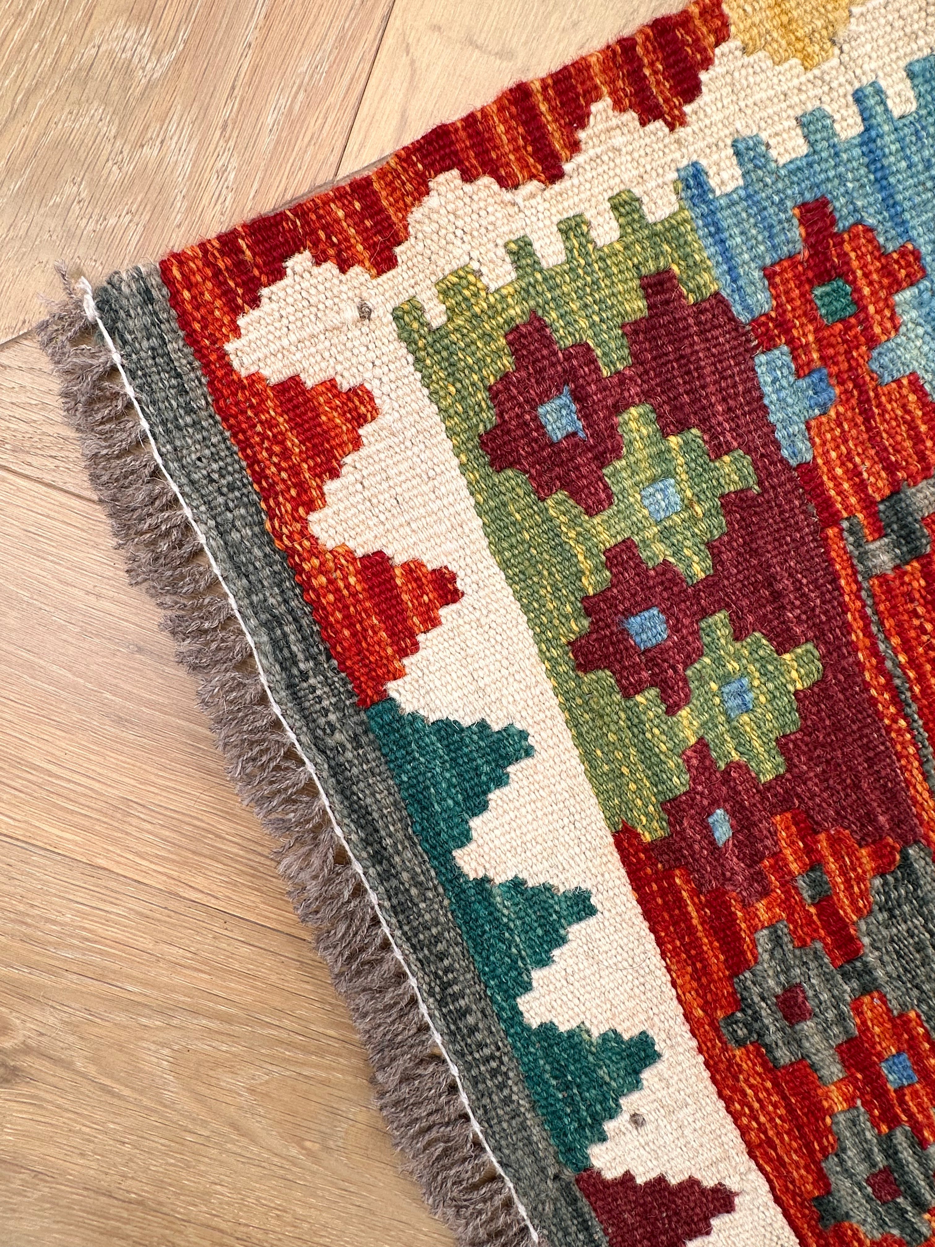 Chobi Afghan Handmade — 3.95 x 0.80