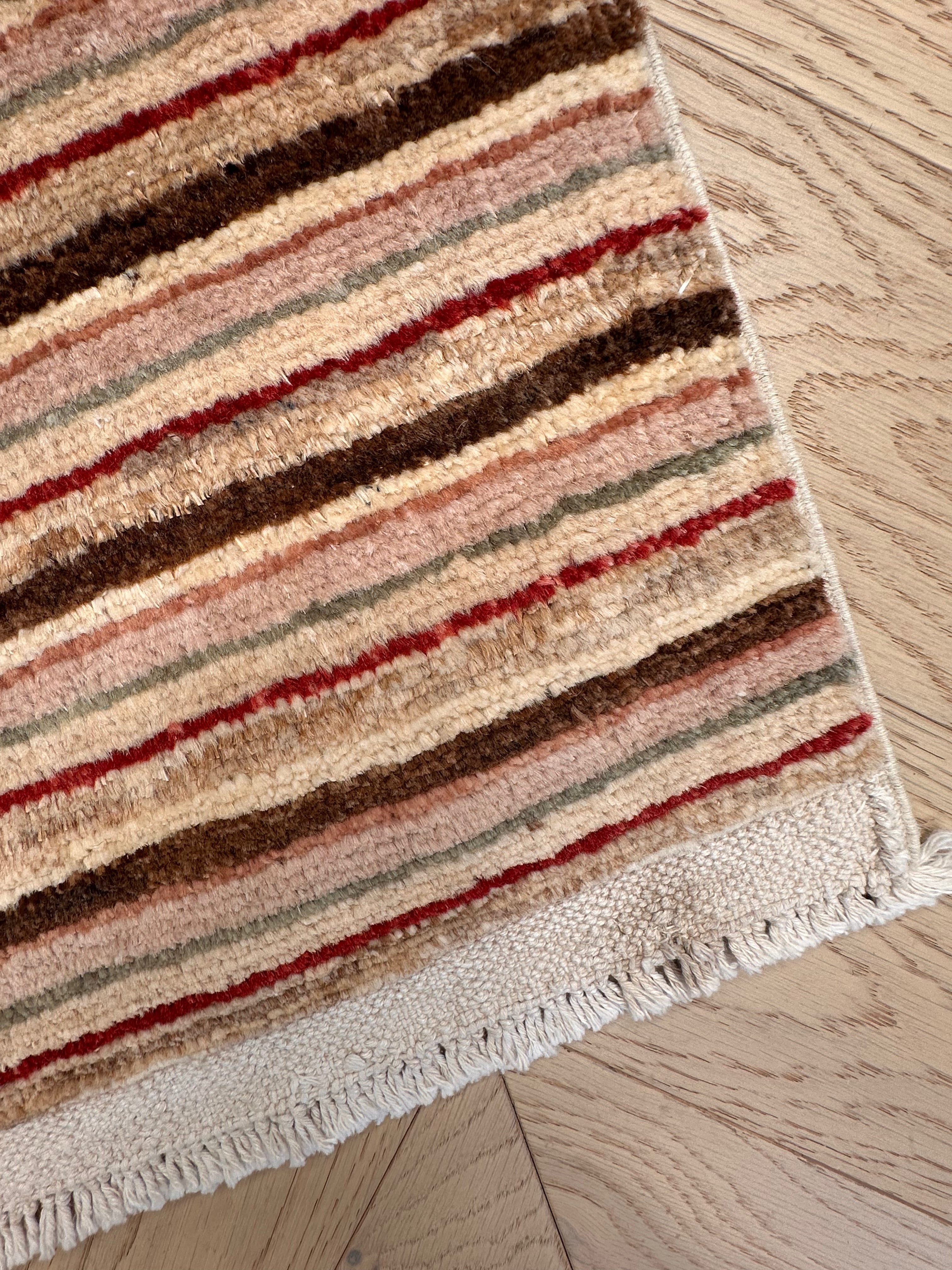 Handmade Gaba rug-runner — 1.95 x 0.68