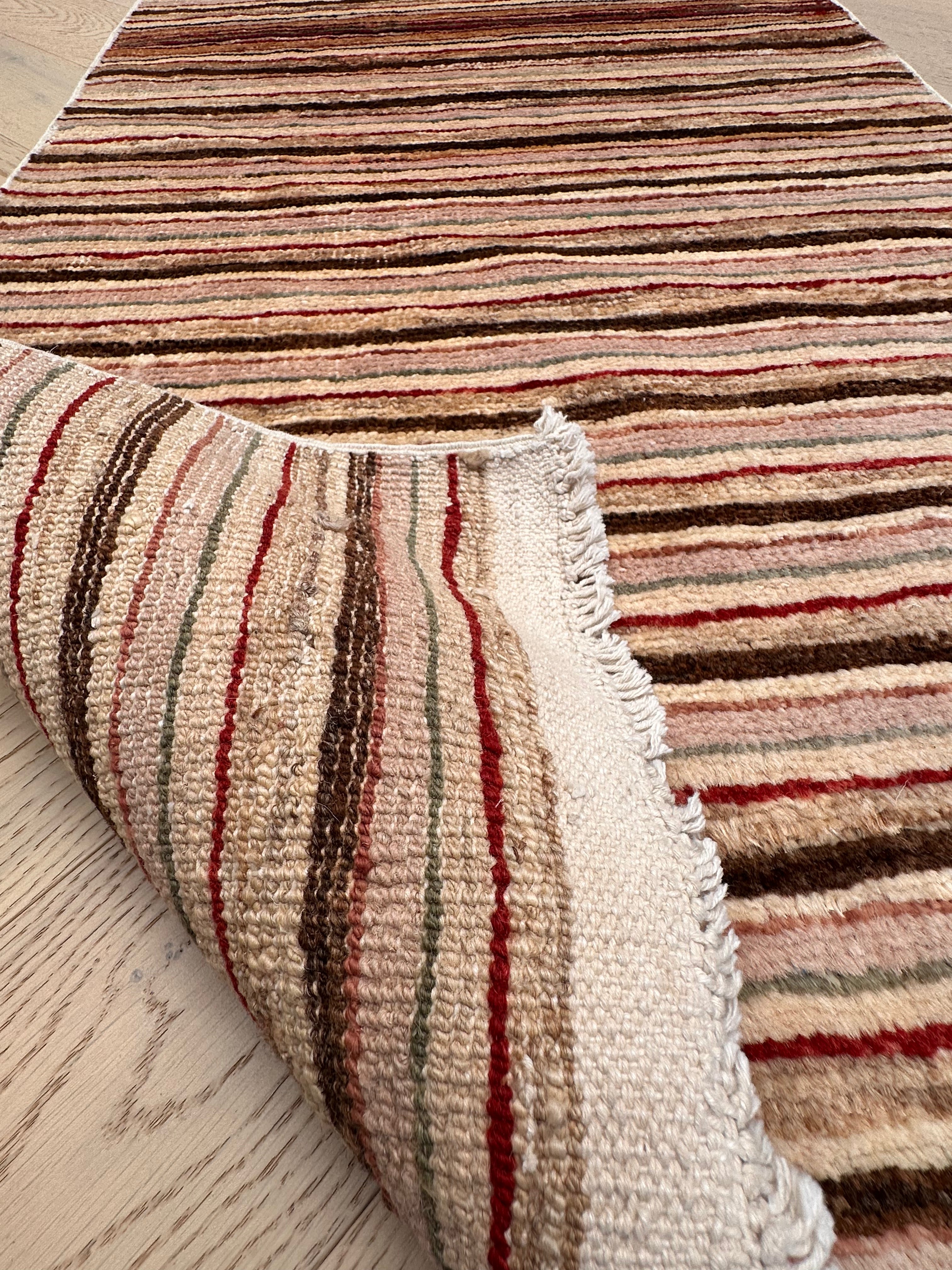 Handmade Gaba rug-runner — 1.95 x 0.68