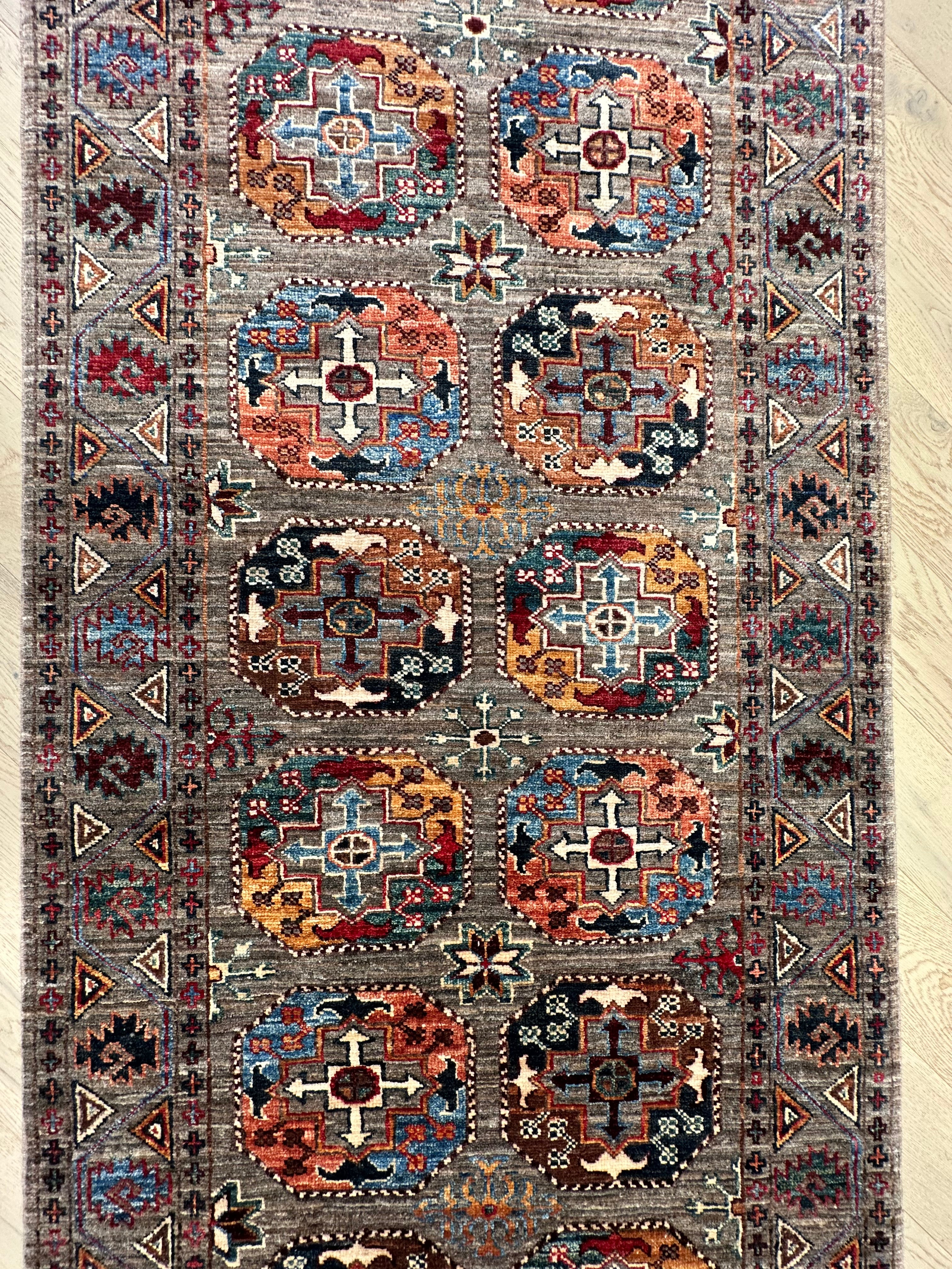 Chobi Afghan Handmade — 3.00 x 0.85