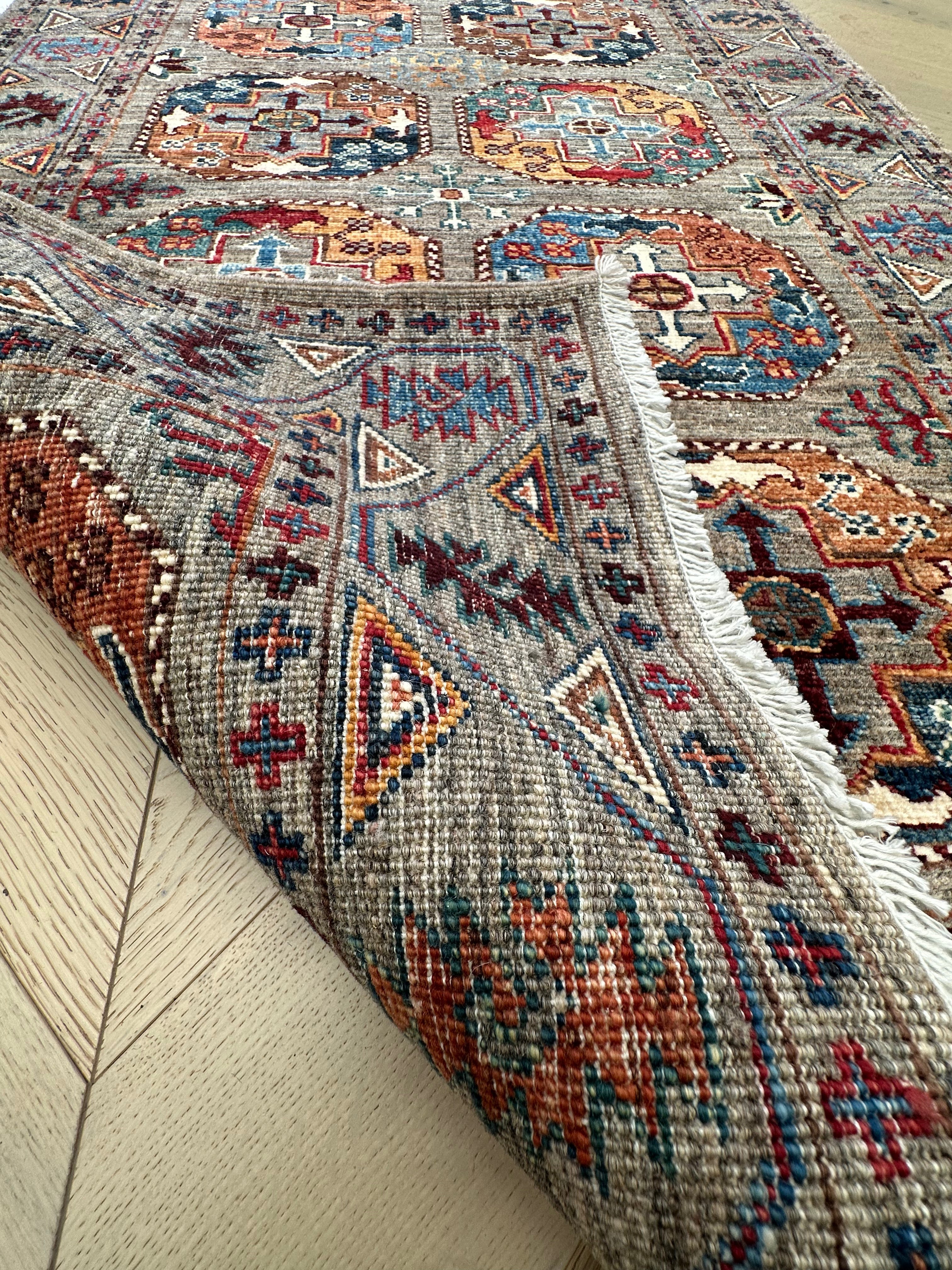 Chobi Afghan Handmade — 3.00 x 0.85