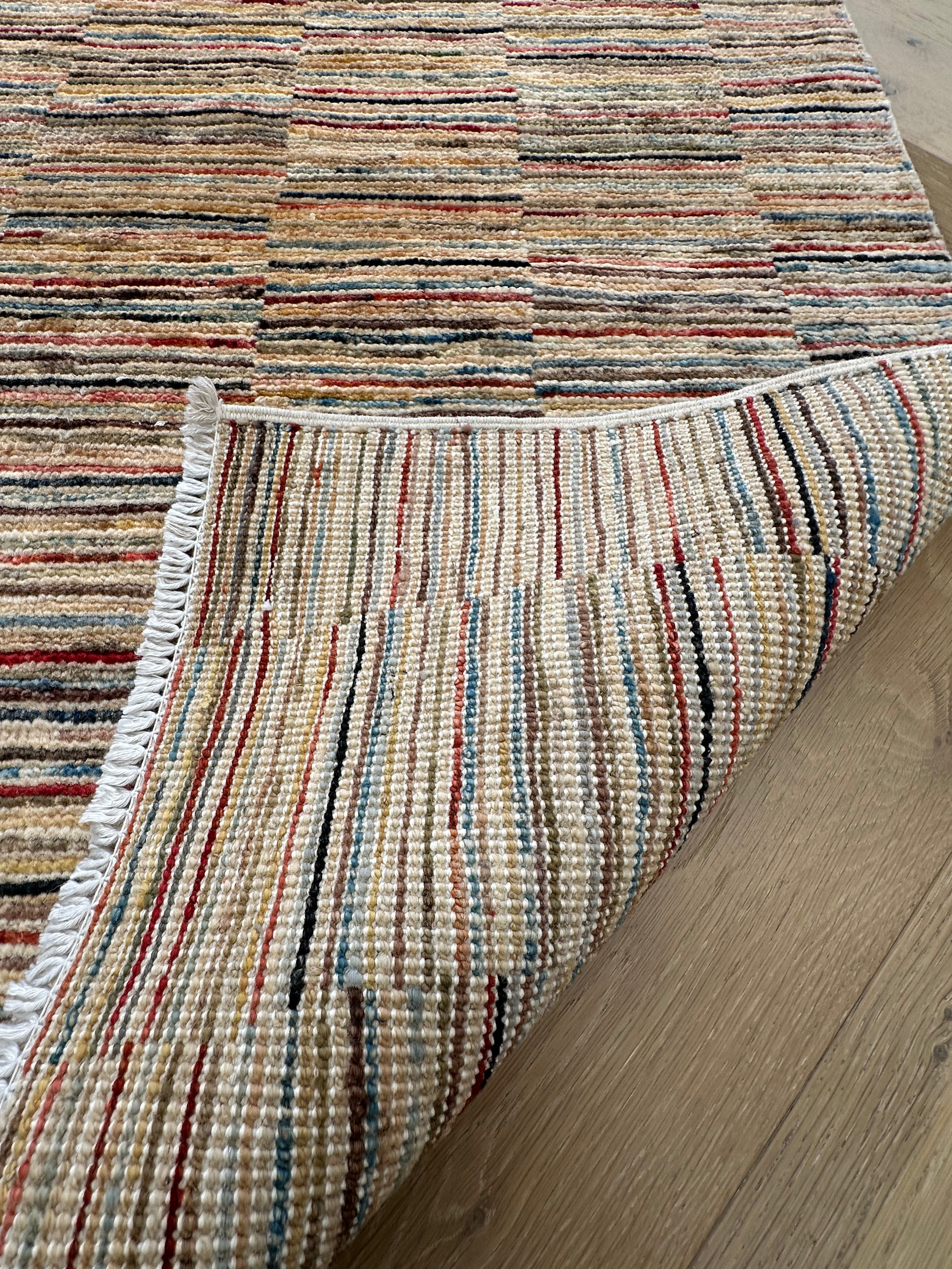 Handmade Gaba rug-runner — 2.51 x 0.73