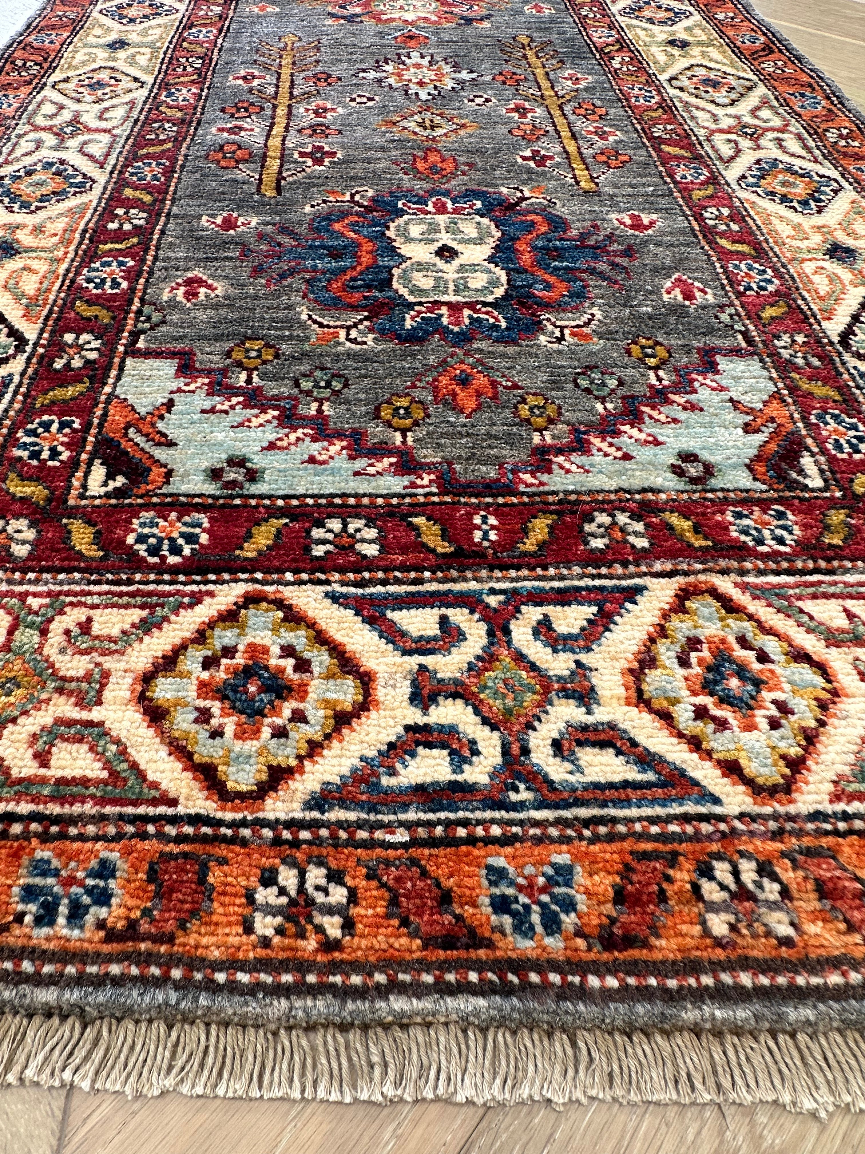 Kazak handmade runner — 2.95 x 0.80