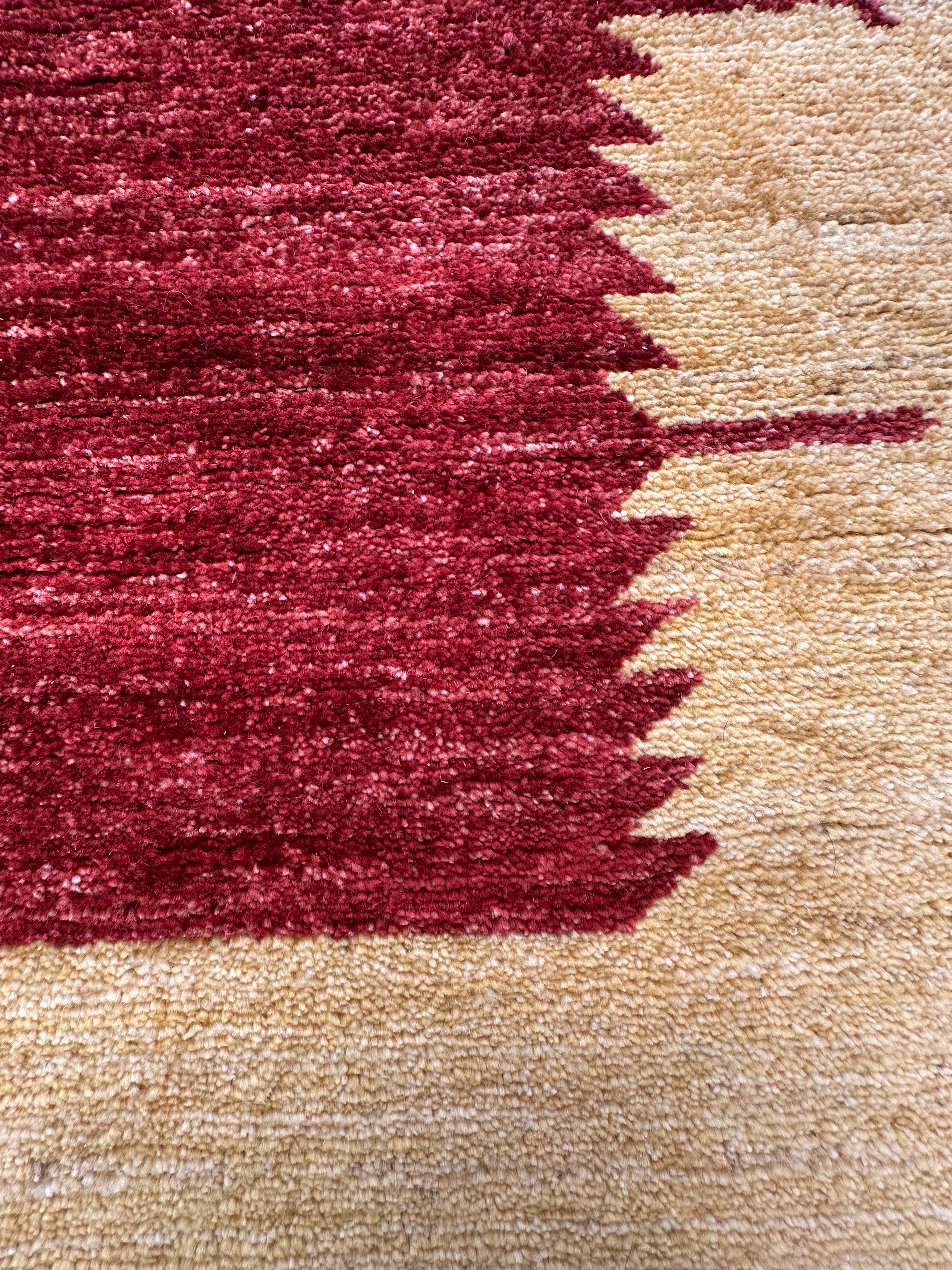 Handmade Gaba rug-runner — 4.00 x 0.94