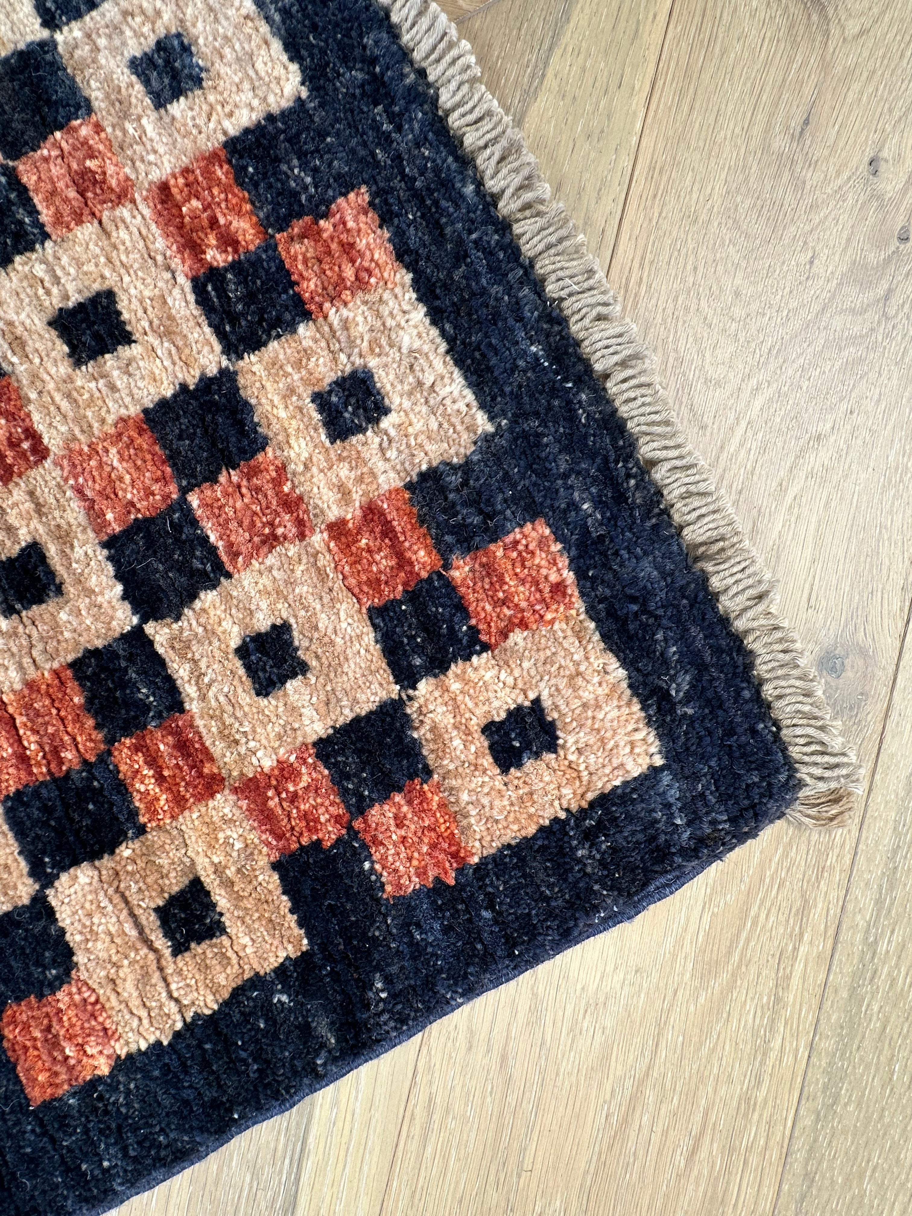 Handmade Gaba rug-runner — 2.92 x 0.82
