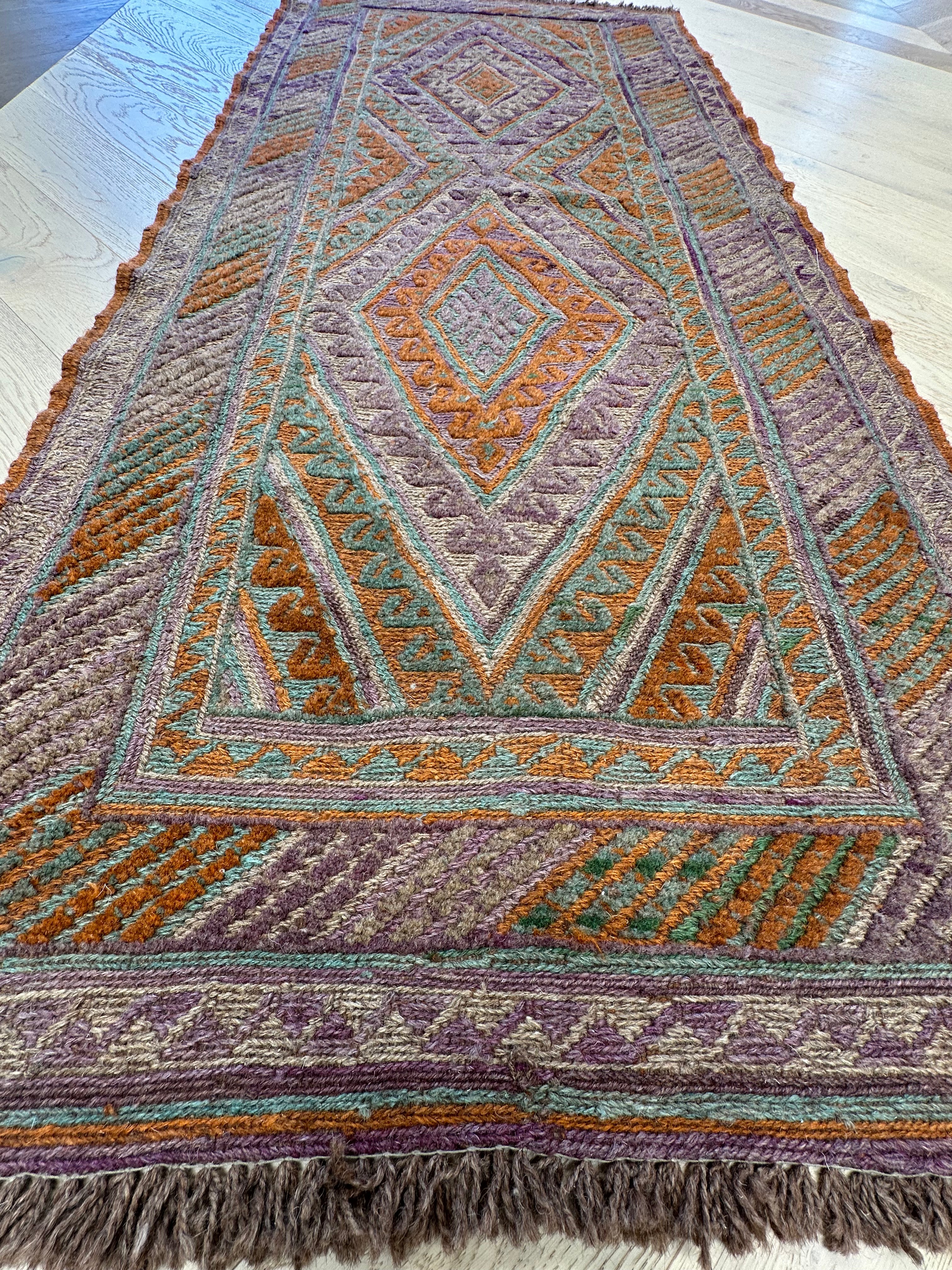HANDMADE AFGHAN MUSHWANI KILIM | CM|