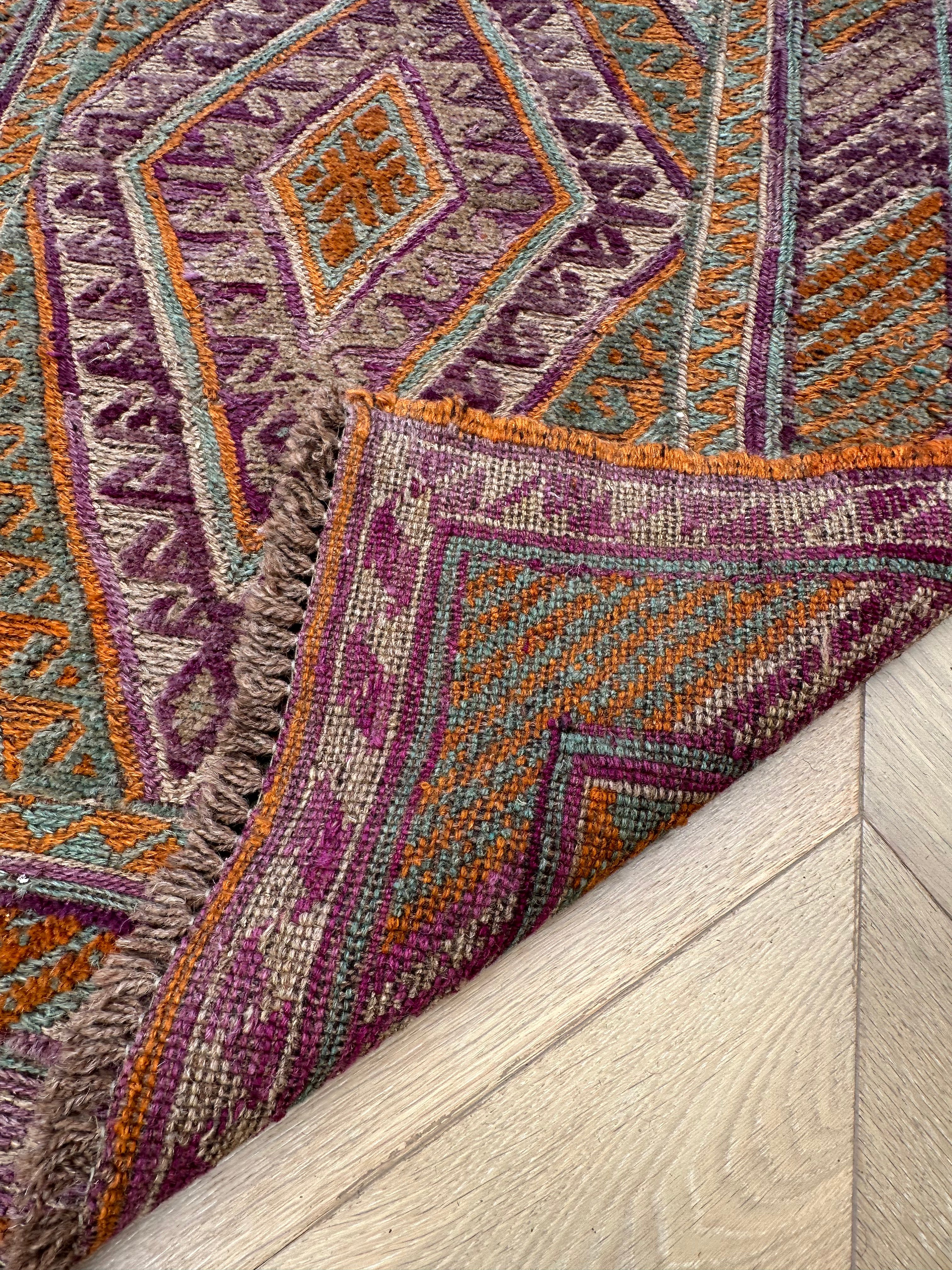 HANDMADE AFGHAN MUSHWANI KILIM | CM|