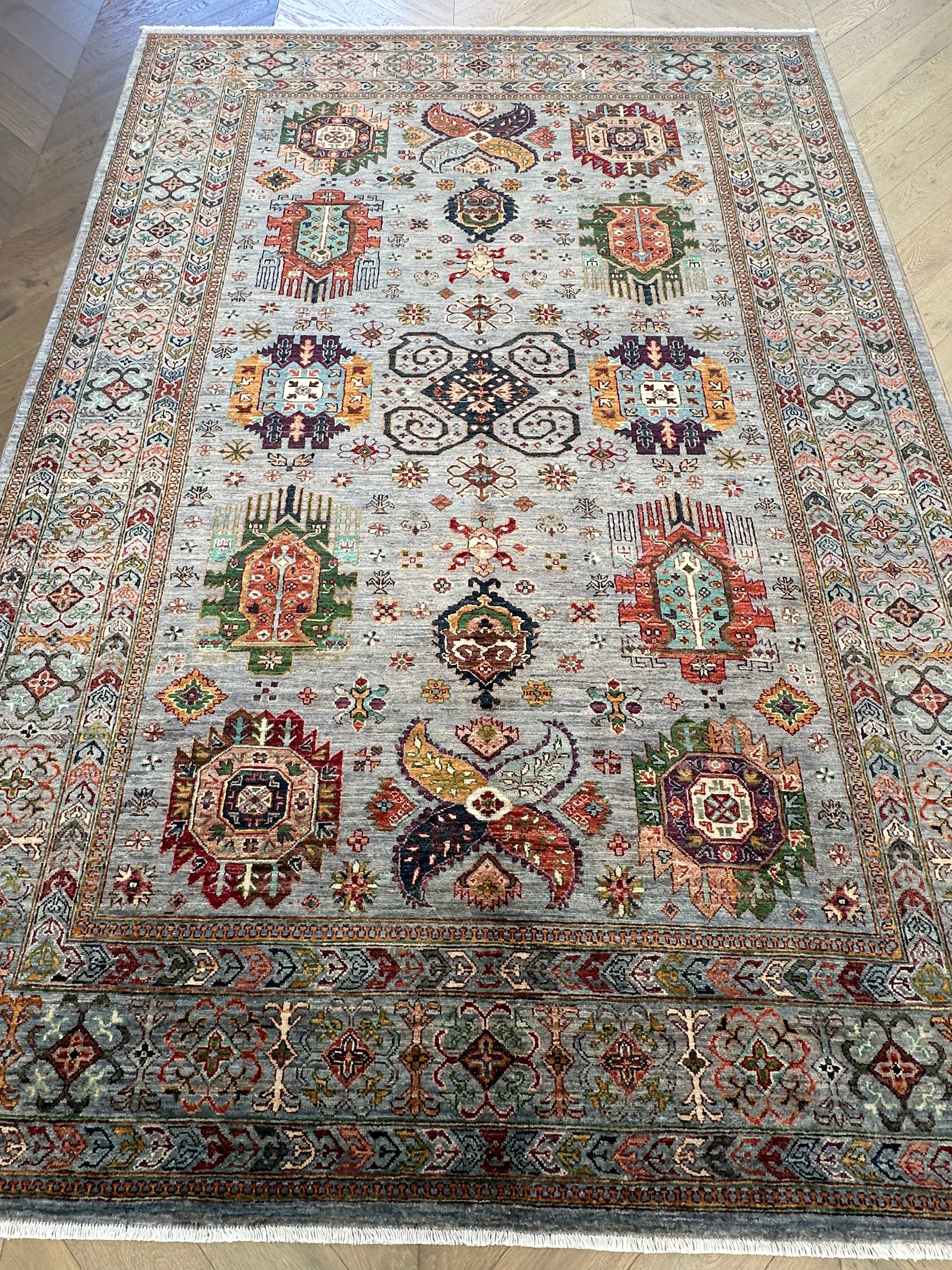 Chobi Afghan Handmade — 2.96 x 2.00