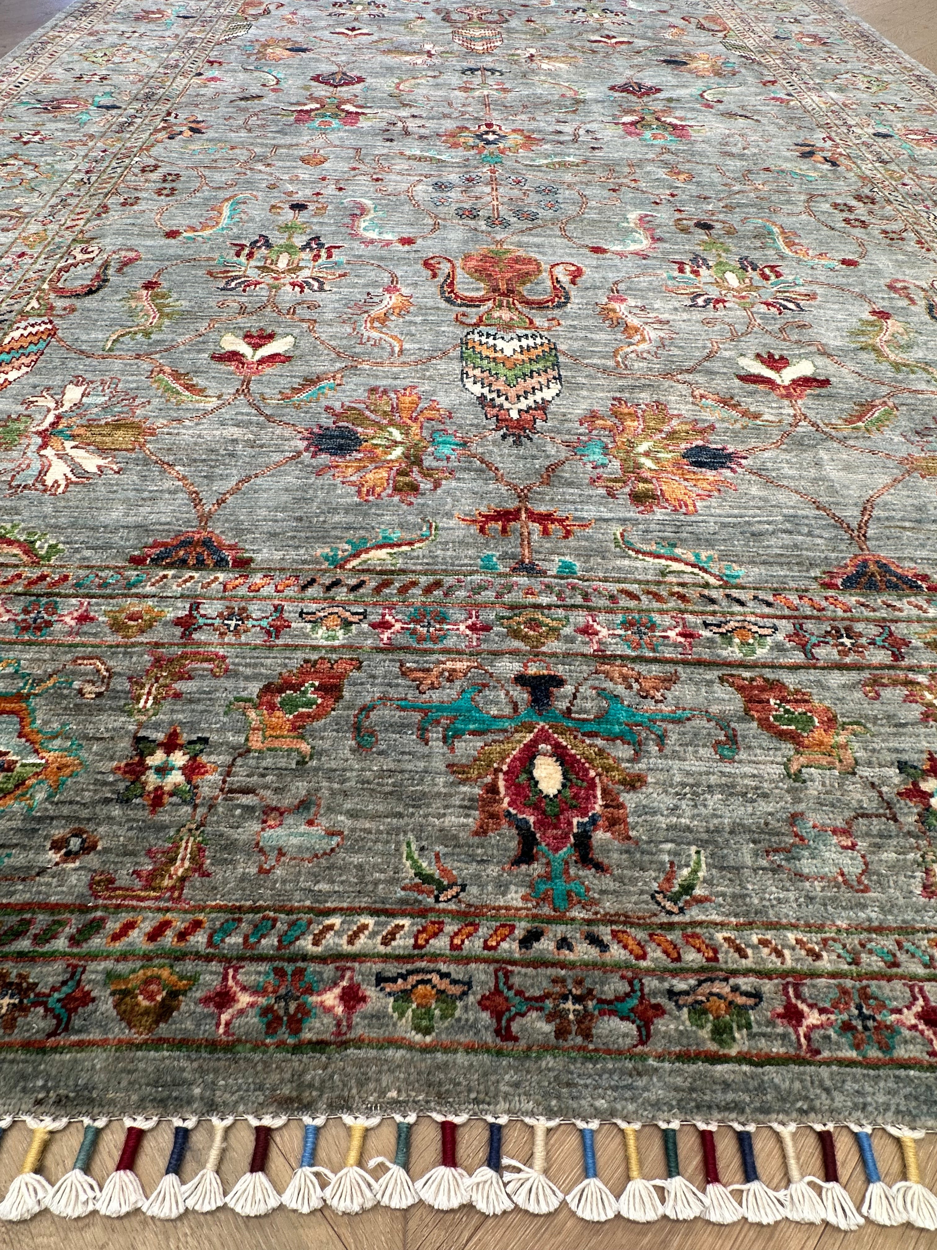 Afghan handmade rug,Chobi. Size:302x202 cm