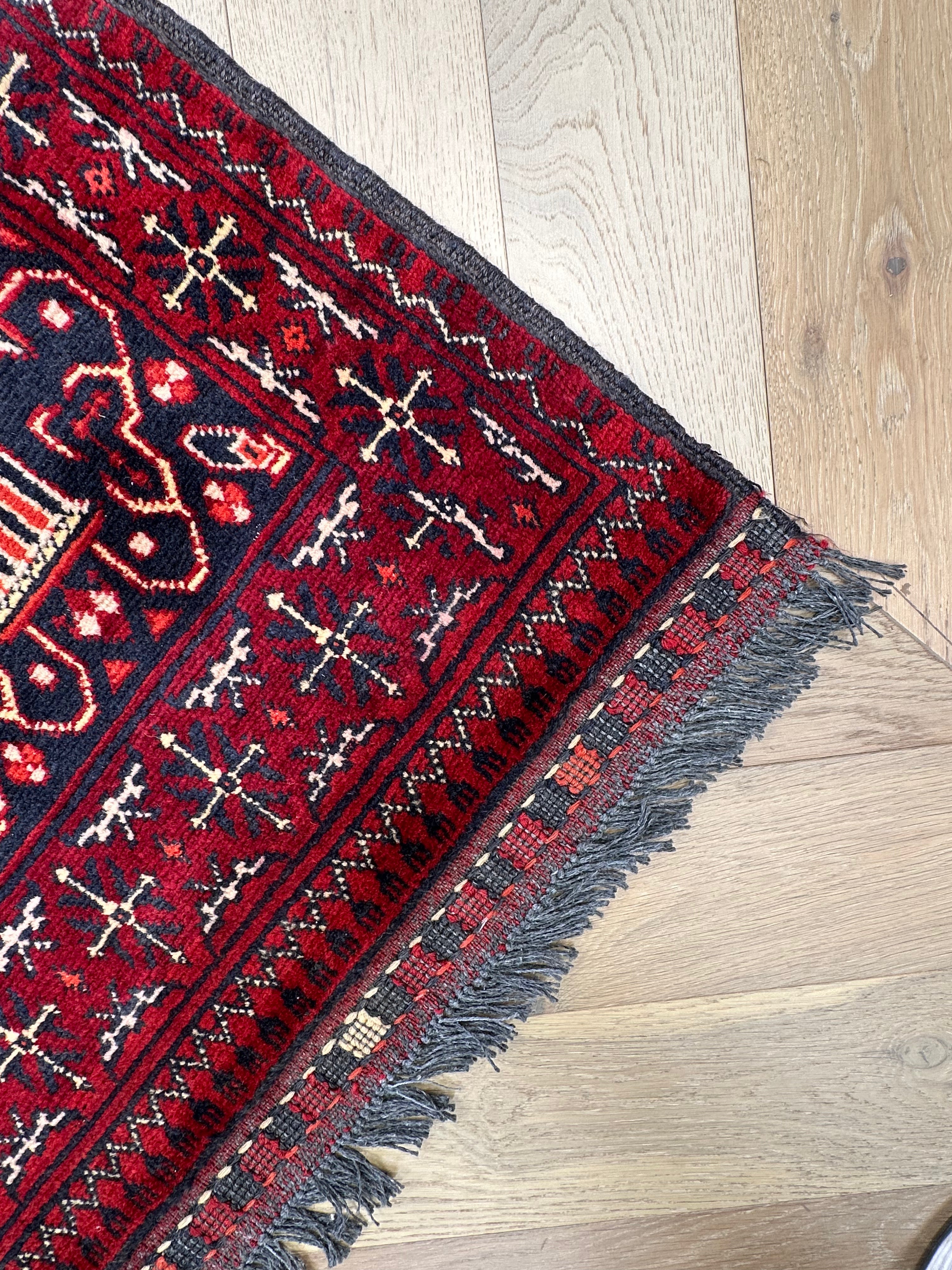 Red Afghan Kilim — 2.80 x 2.00