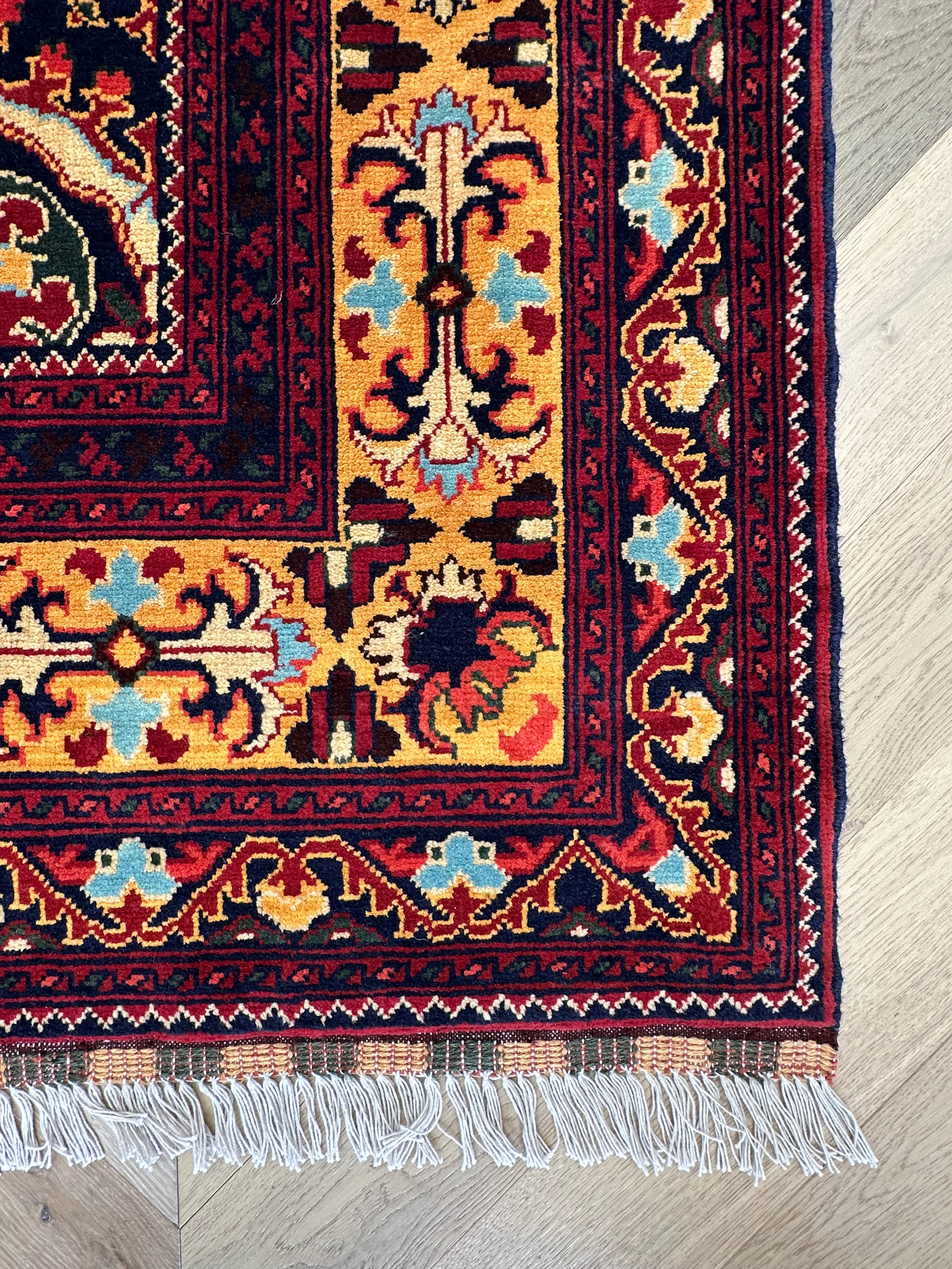 Afghan handmade rug,Chobi. Size:316x205 cm