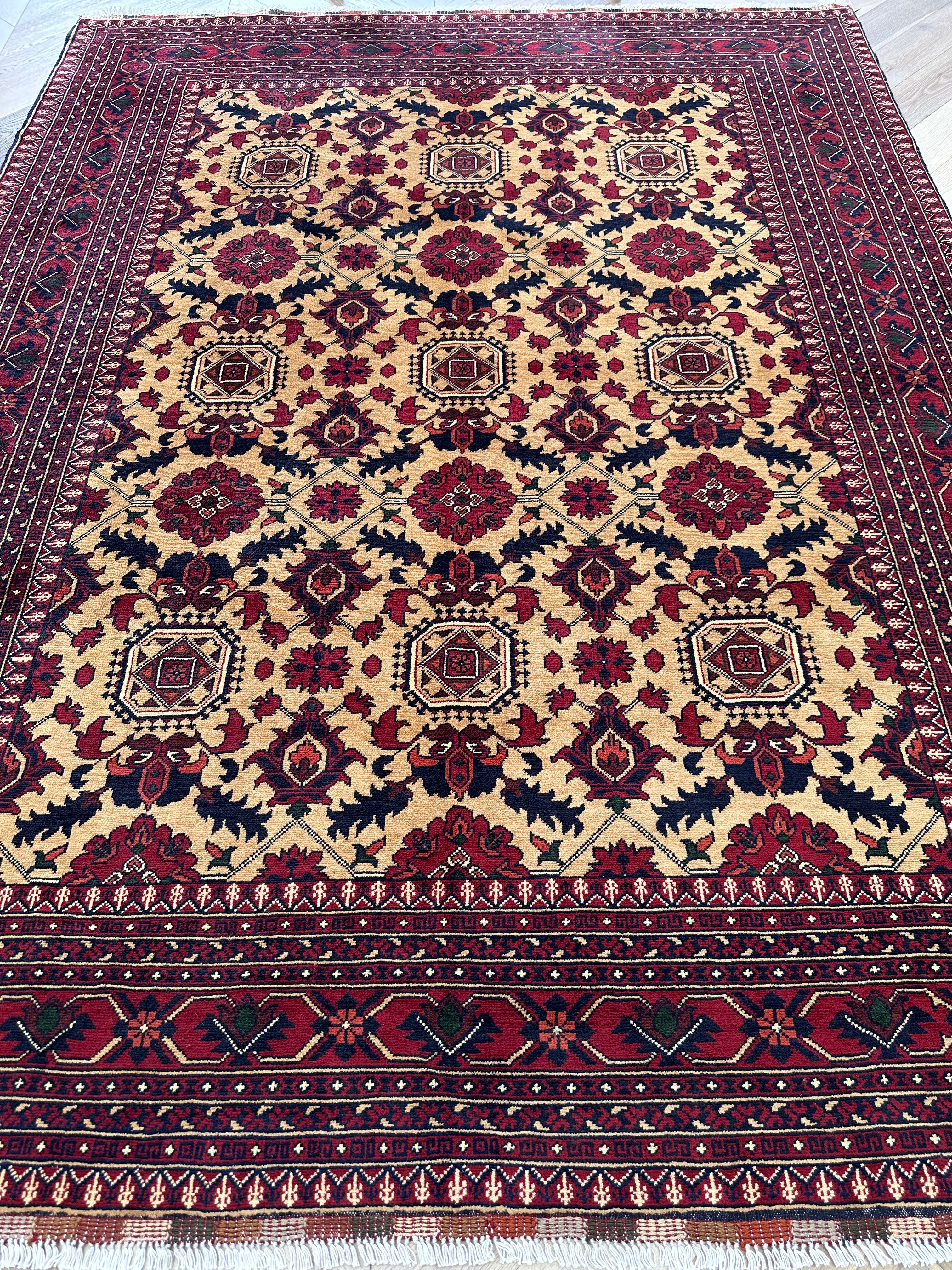 Afghan handmade rug,Chobi. Size:300x200 cm