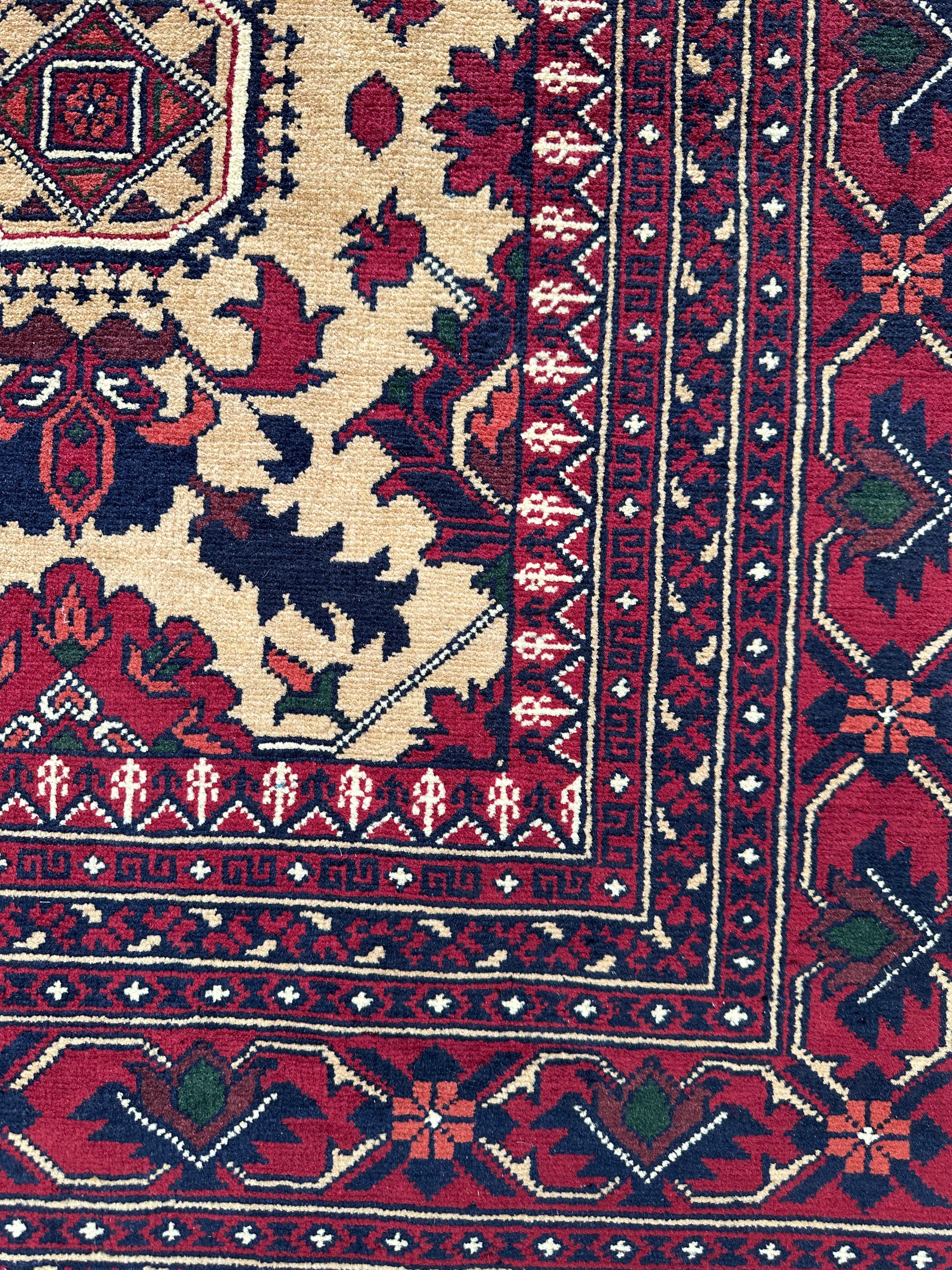 Afghan handmade rug,Chobi. Size:300x200 cm