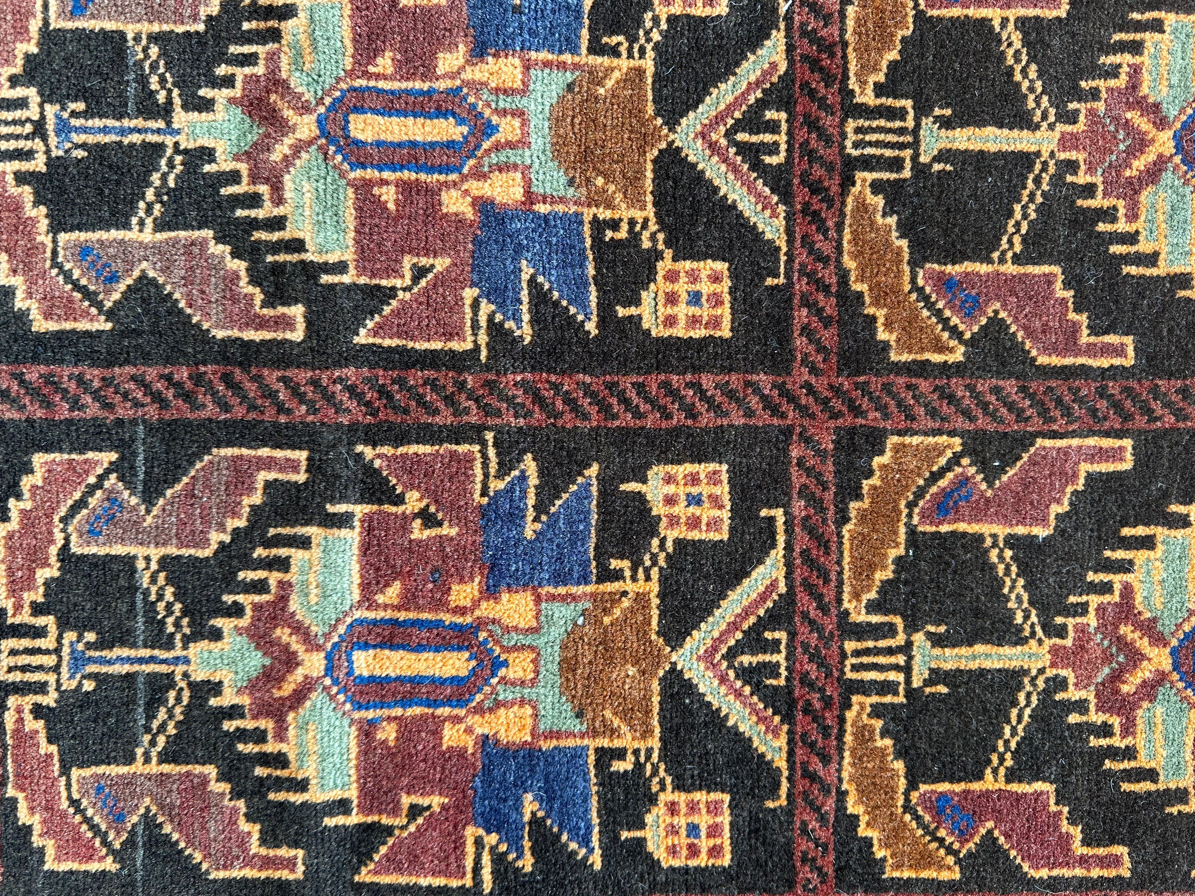 Afghan handmade rug,Chobi. Size:208x116 cm