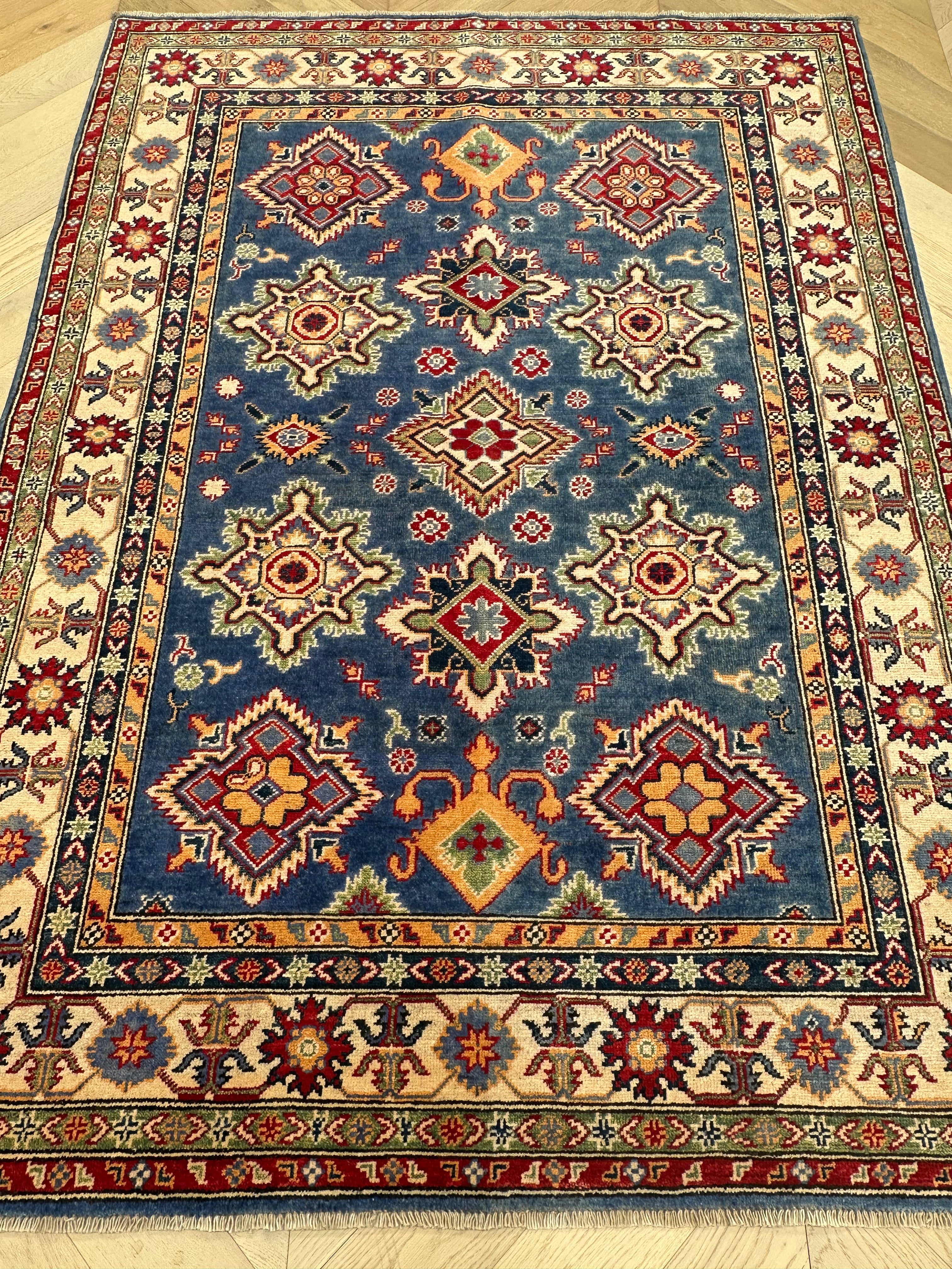 Red Afghan Handmade — 2.05 x 1.49
